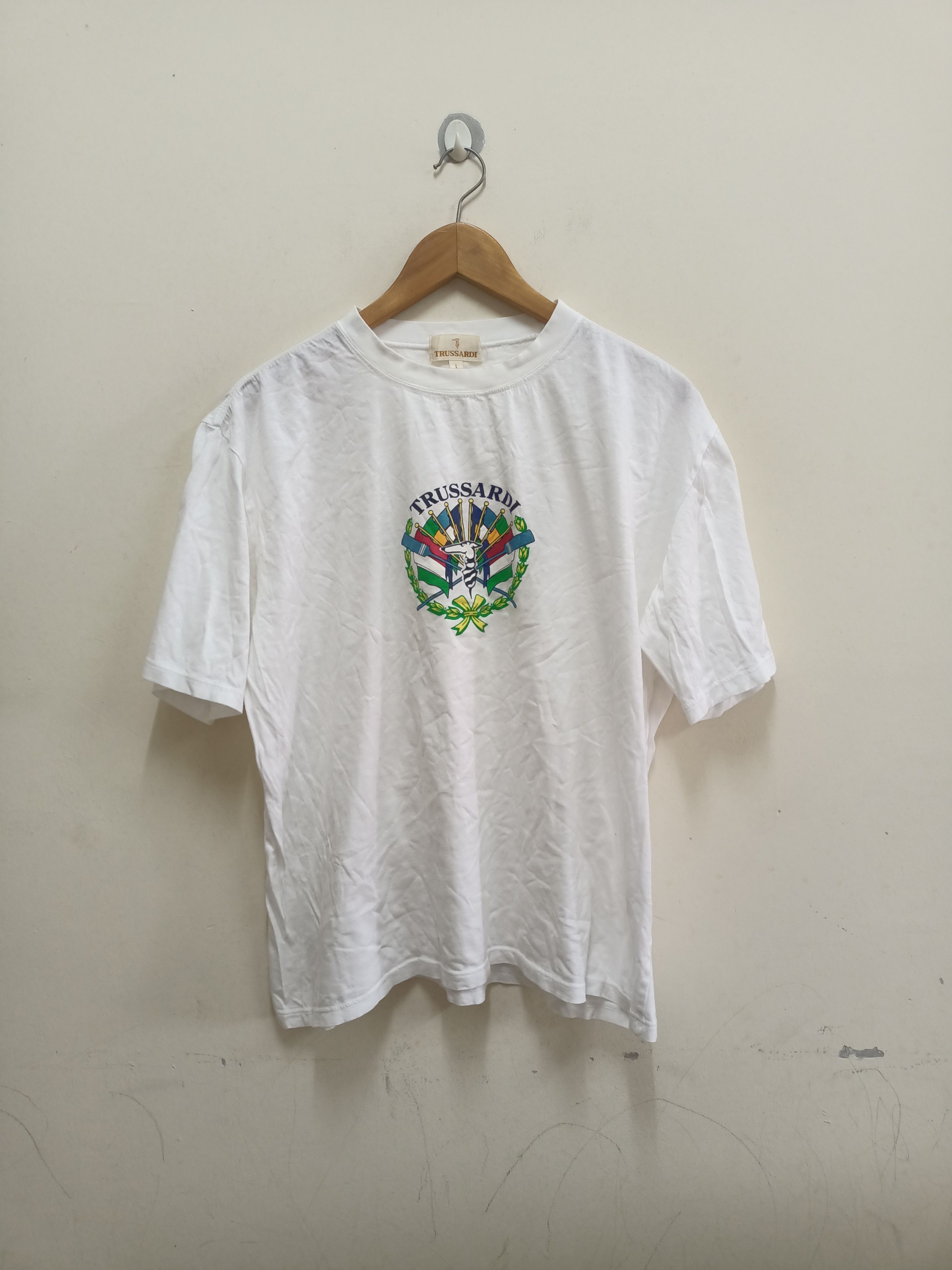 Trussardi Vintage Trussardi t-shirt Size US L / EU 52-54 / 3 - 1 Thumbnail