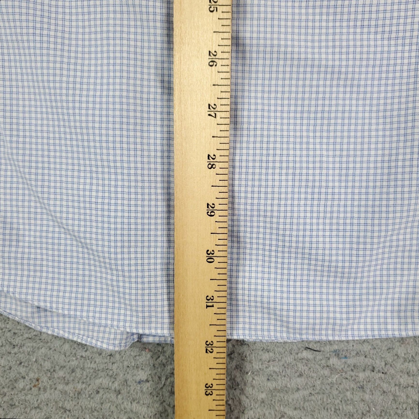 Brooks Brothers Brooks Brothers Dress Shirt Mens Size 17 Blue Plaid Long Sleeve Button Up Regular Fit Size 46R - 6 Thumbnail