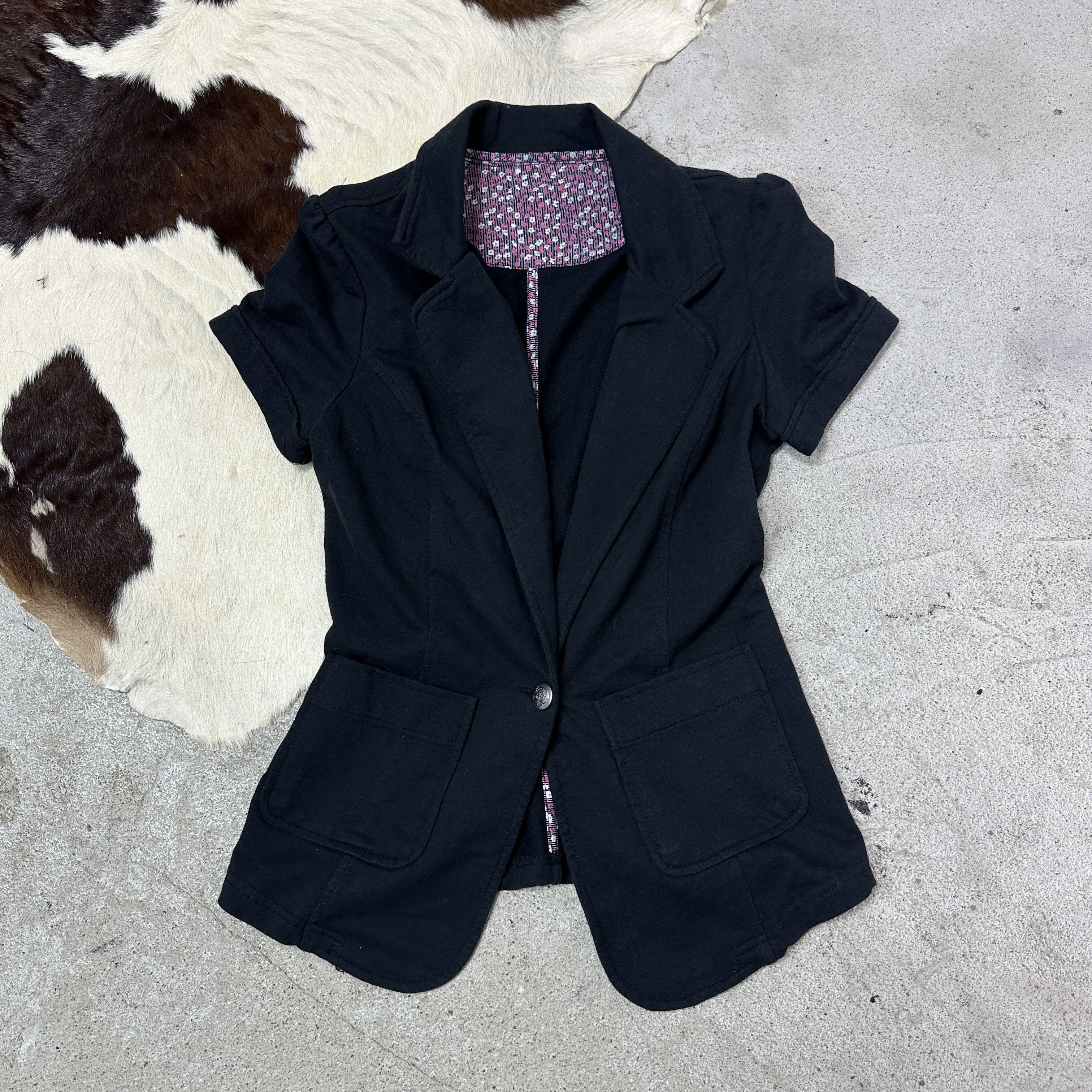 Vintage Vintage Avant Garde Office Siren Fitted Buttoned Top Y2K Size S / US 4 / IT 40 - 2 Thumbnail