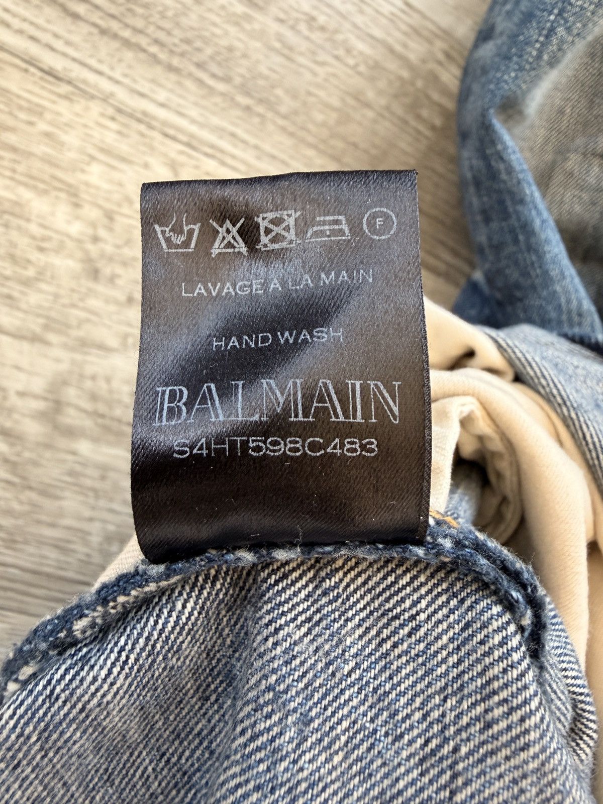 Balmain Decarnin era Classic Stack Japanese Denim Size US 36 / EU 52 - 5 Thumbnail
