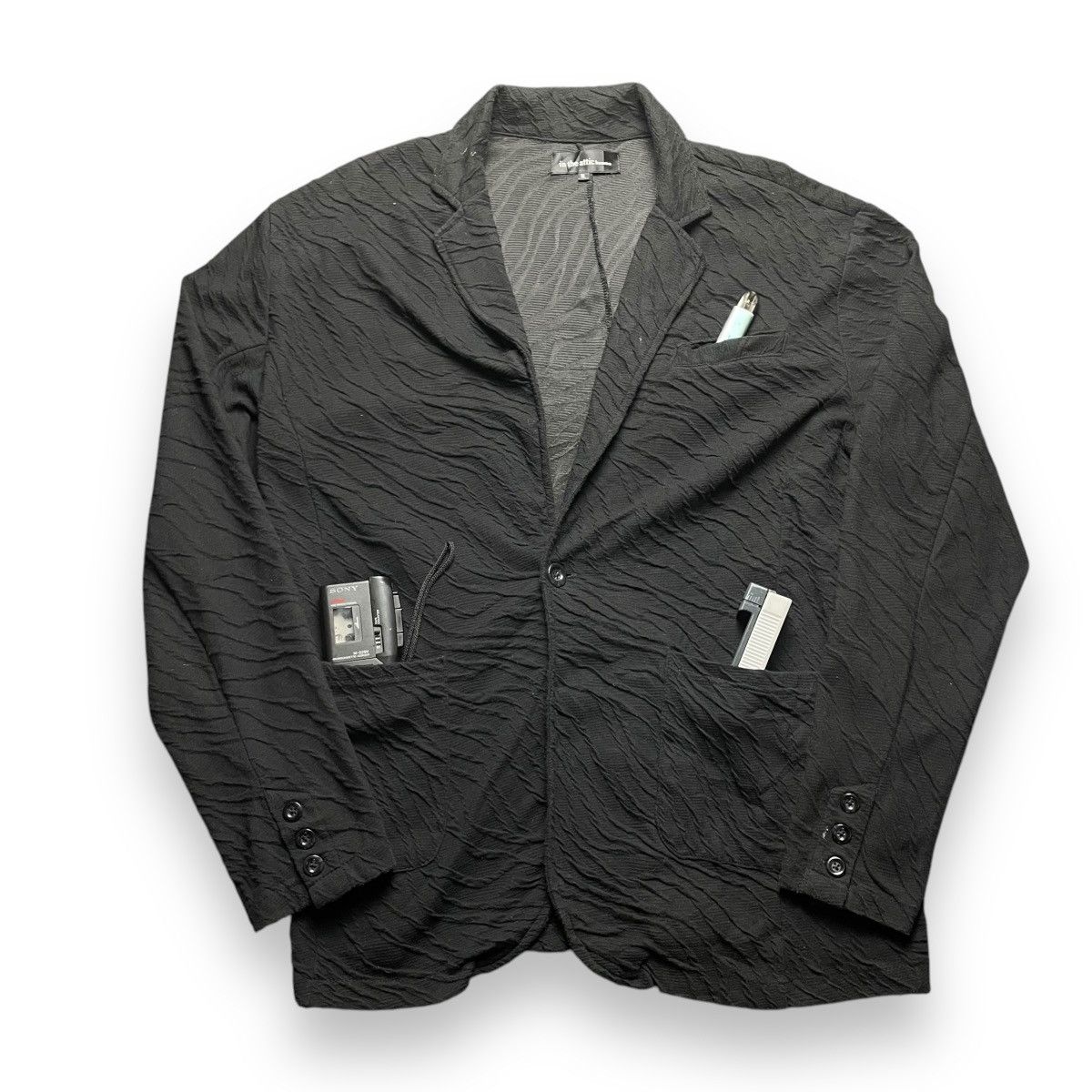 In The Attic × Japanese Brand × Seditionaries 🇯🇵 IN THE ATTIC HOMME PLEATED PUNK GOTHIC BLAZER JACKET Size US XL / EU 56 / 4 - 1 Thumbnail