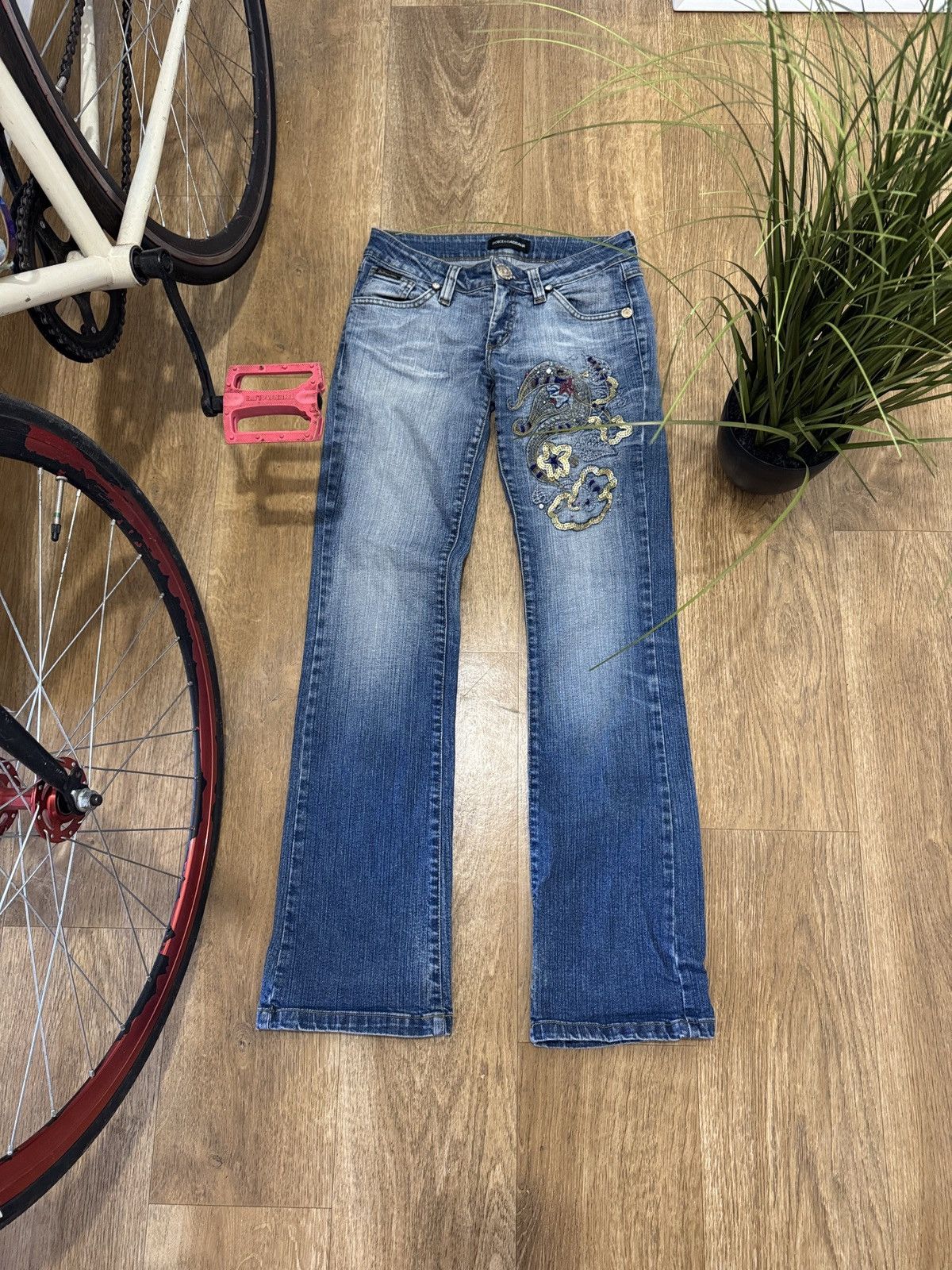 Dolce & Gabbana VINTAGE DOLCE&GABBANA 2000s DENIM PANTS JEANS Size 29" - 2 Thumbnail