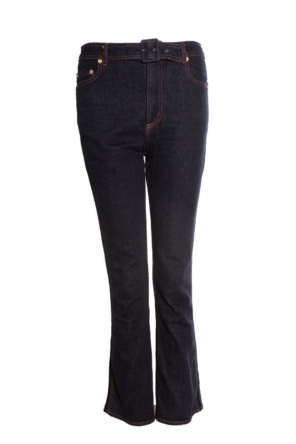 Erdem Erdem, dark blue vina jeans with belt Size 27" / US 4 / IT 40 - 1 Thumbnail