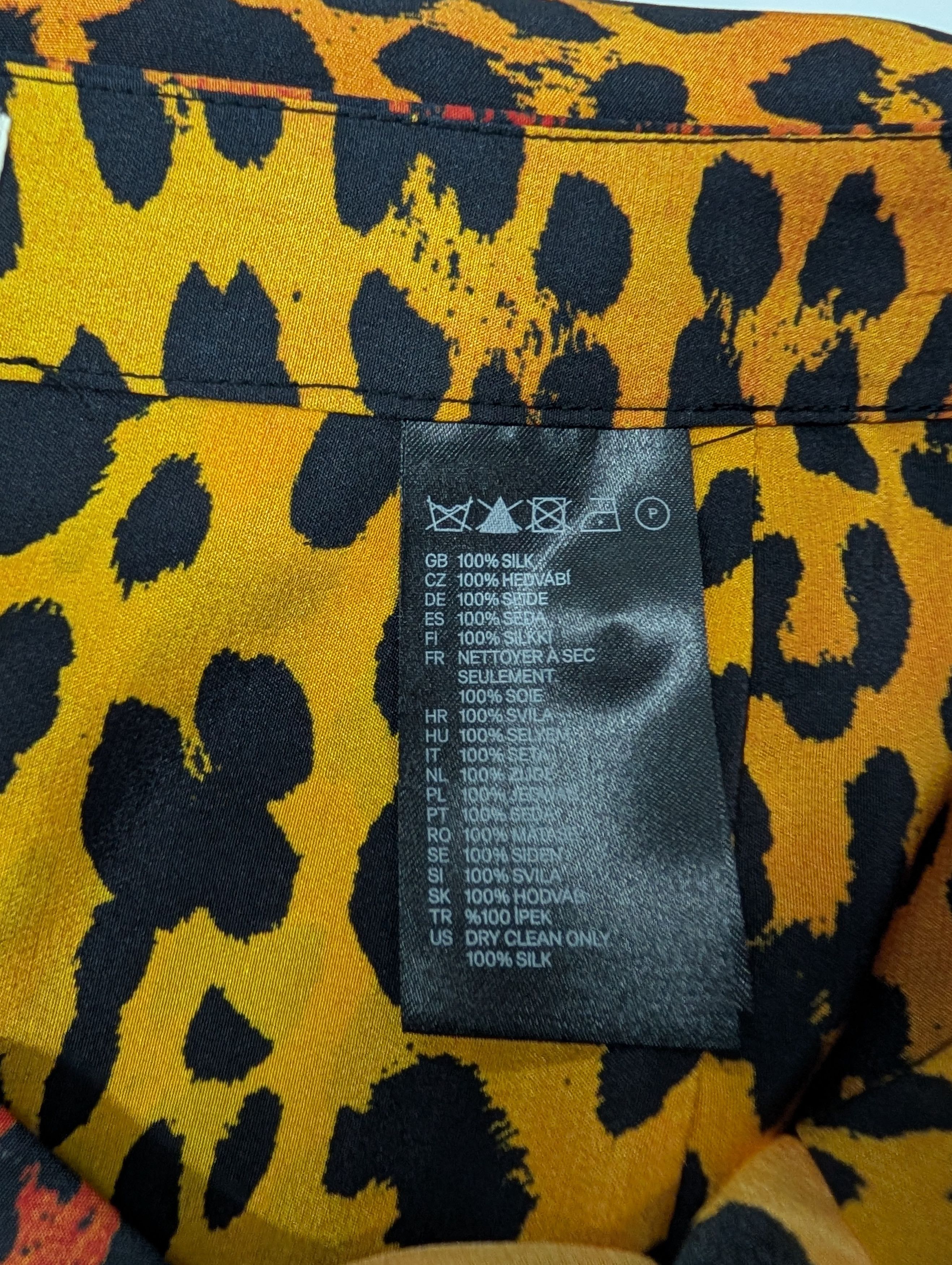 Versace Overall Print Silk Skirt Size 28" / US 6 / IT 42 - 8 Thumbnail