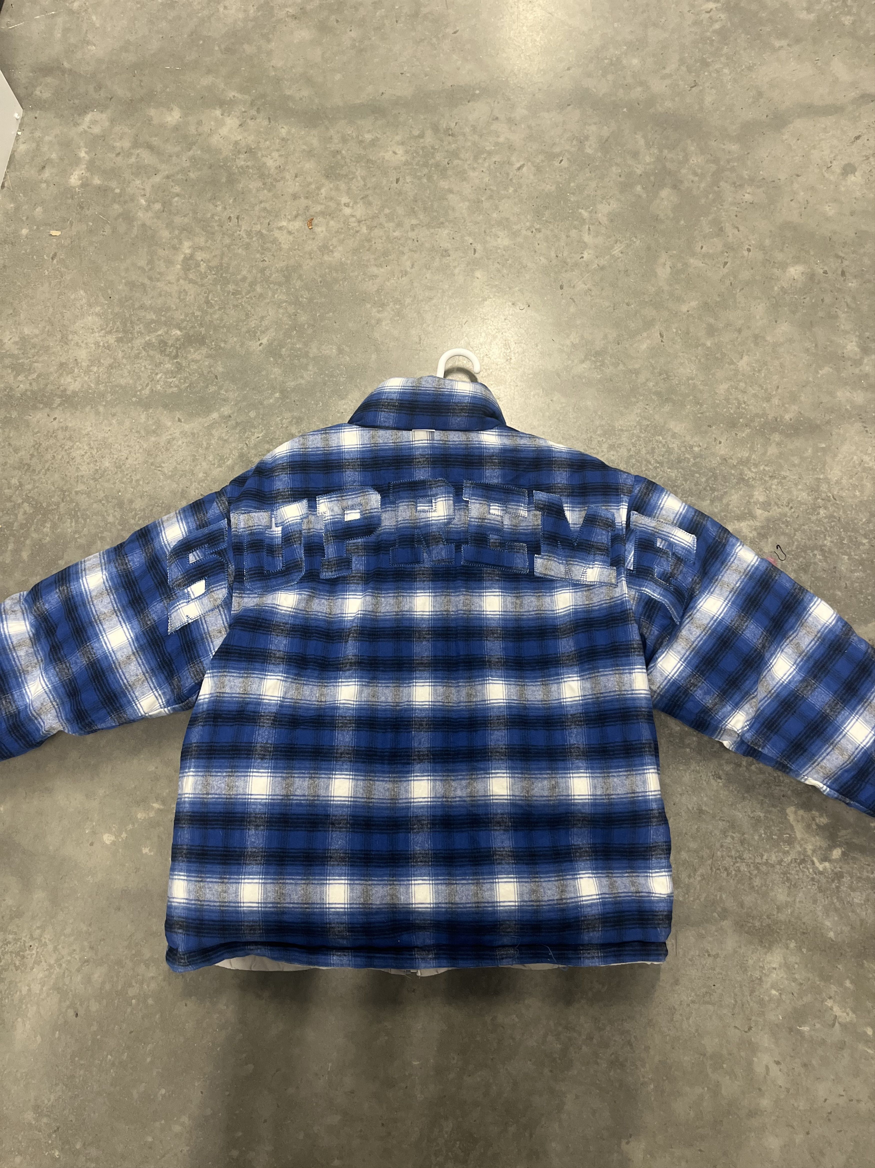 Supreme reversible flannel jacket