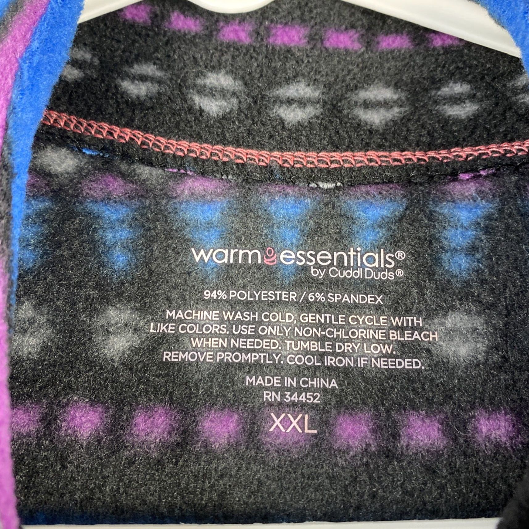 The North Face Warm Sweater Women 2XL XXL Gray Purple Fleece Zip Outdoors Ladies 44-19 Size XXL / US 16-18 / IT 52-54 - 4 Thumbnail