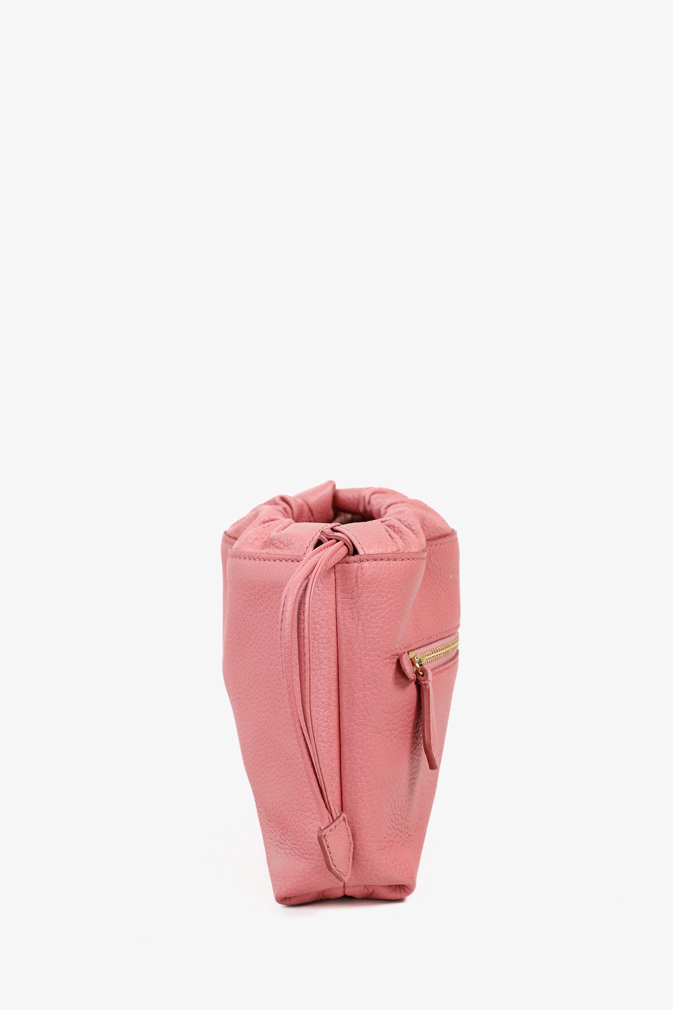Burberry Burberry Pink Leather Drawstring Travel Pouch Size ONE SIZE - 3 Thumbnail