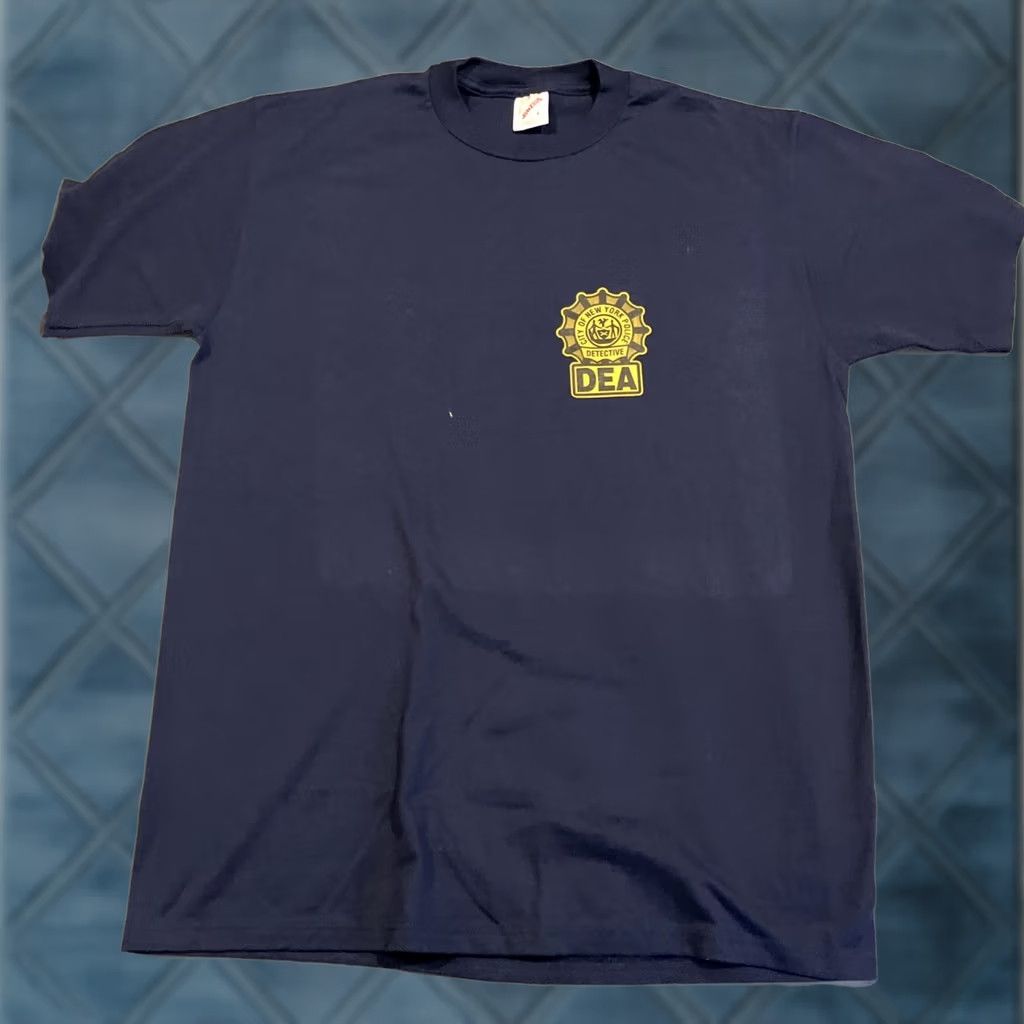 Jerzees VINTAGE Jerzees NYPD T Shirt L Blue Men Large Shirt Police City NYPD Jerzees T Shirt Blue L Men City Vintage NYPD Police Size US L / EU 52-54 / 3 - 1 Thumbnail
