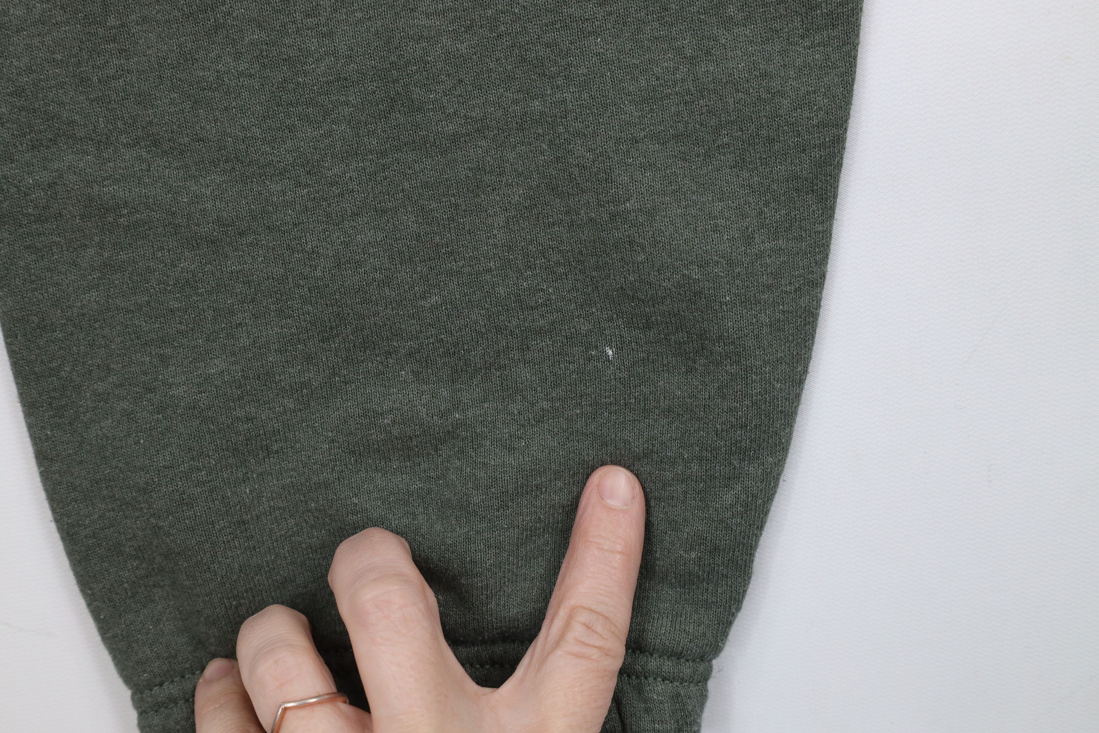 Vintage Vintage 90s Streetwear Blank Heavy Sweatpants Joggers Green Size US 38 / EU 54 - 5 Thumbnail