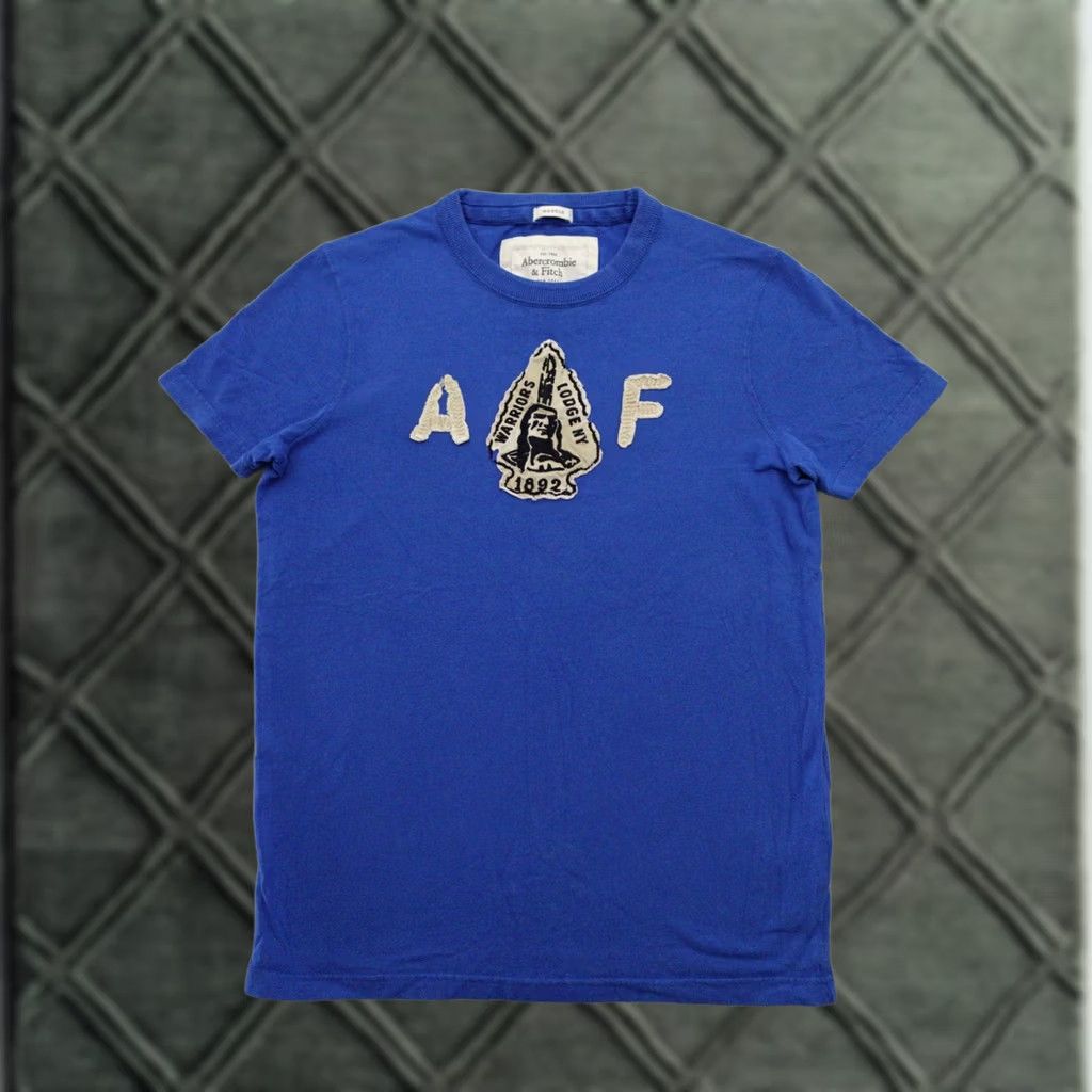 Abercrombie & Fitch Abercrombie & Fitch T-Shirt Small Blue Embroidered Warrior Lodge 18x25 Mens Shirt Size US S / EU 44-46 / 1 - 1 Thumbnail