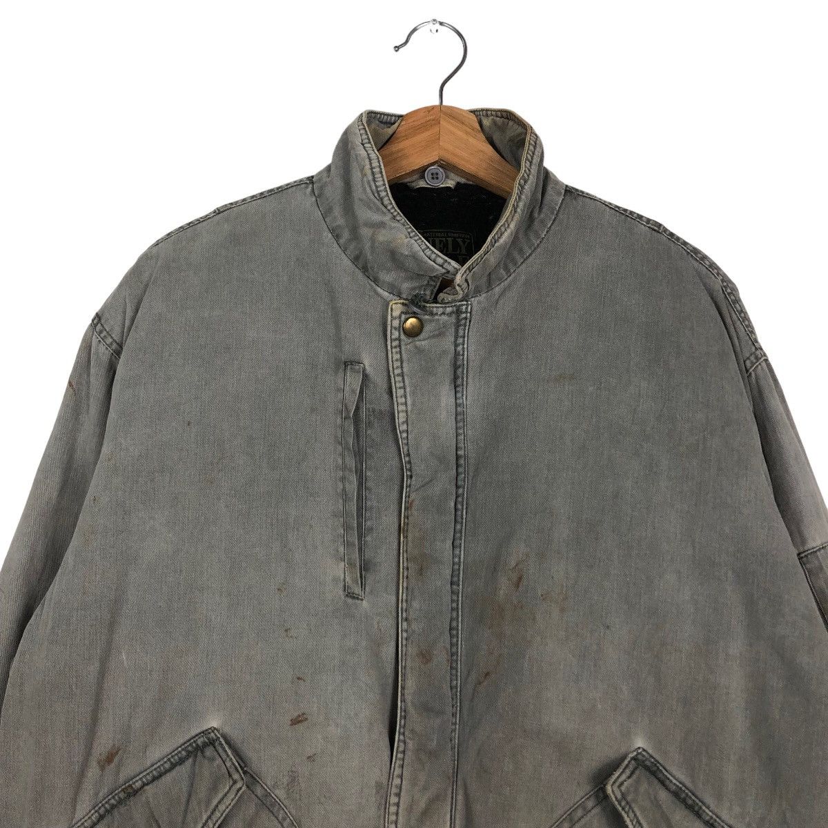 Japanese Brand 🔥Vtg Bomber Jacket Worker Lonely Wolf Japan Made Size US L / EU 52-54 / 3 - 3 Thumbnail
