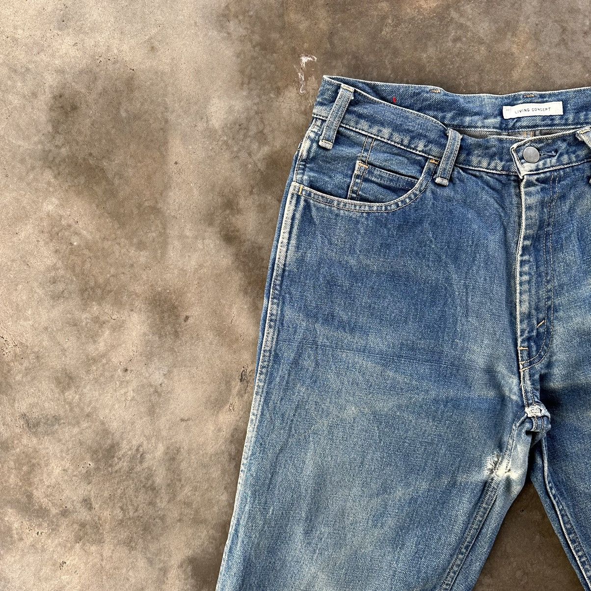 Japanese Brand Vintage Living Concept Japanese Talon Faded Jean Distressed Size US 31 - 4 Thumbnail
