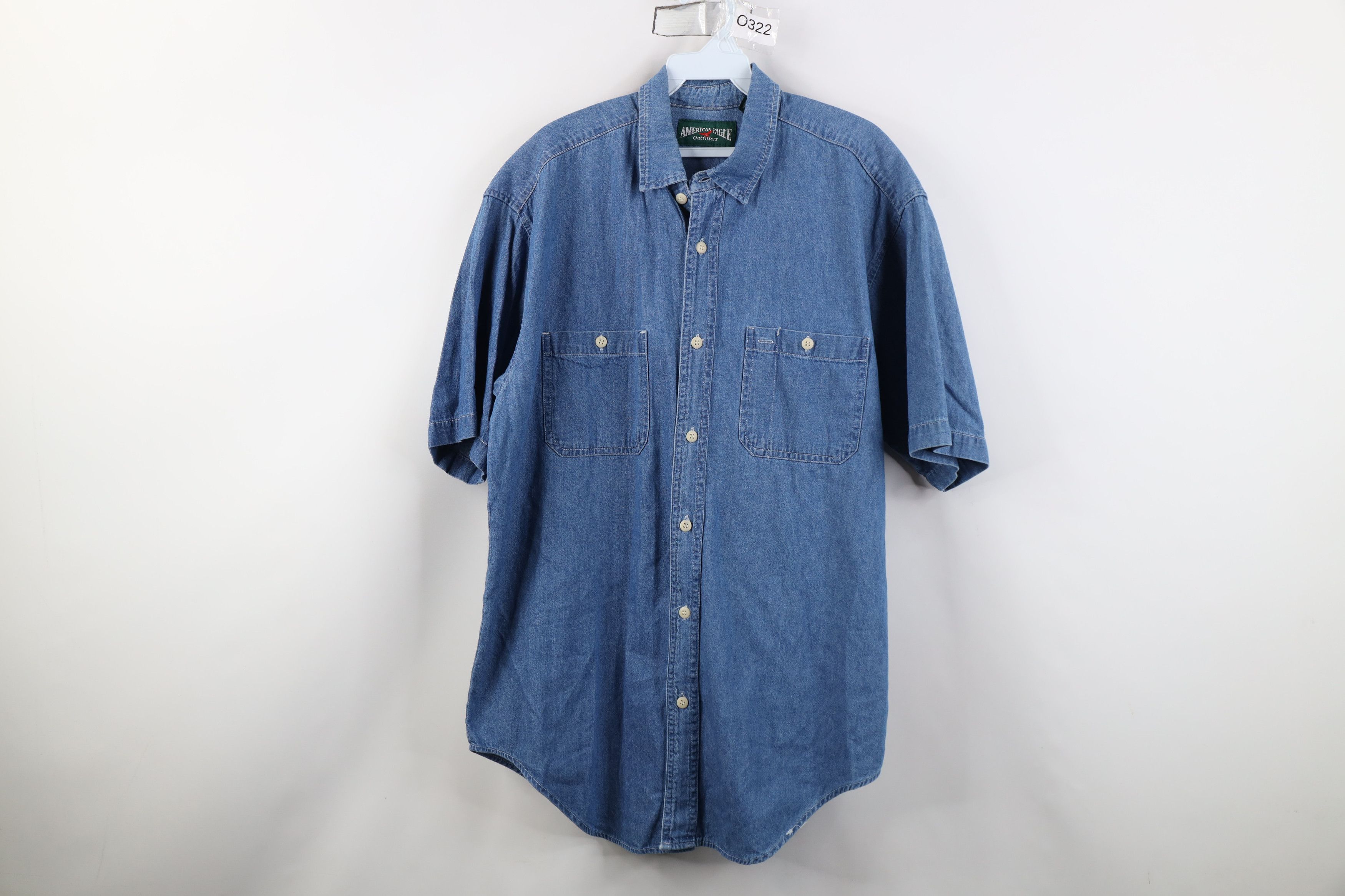 American Eagle Outfitters Vintage 90s American Eagle Outfitters Short Sleeve Shirt Size US M / EU 48-50 / 2 - 1 Thumbnail
