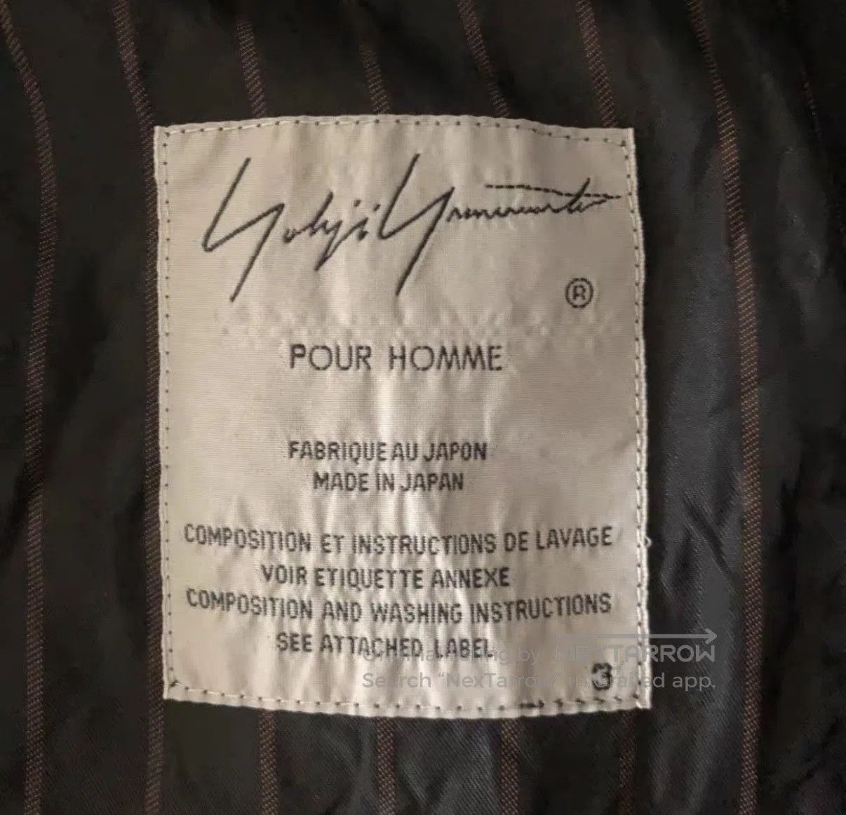 Yohji Yamamoto Black Striped Long. Size US L / EU 52-54 / 3 - 4 Thumbnail