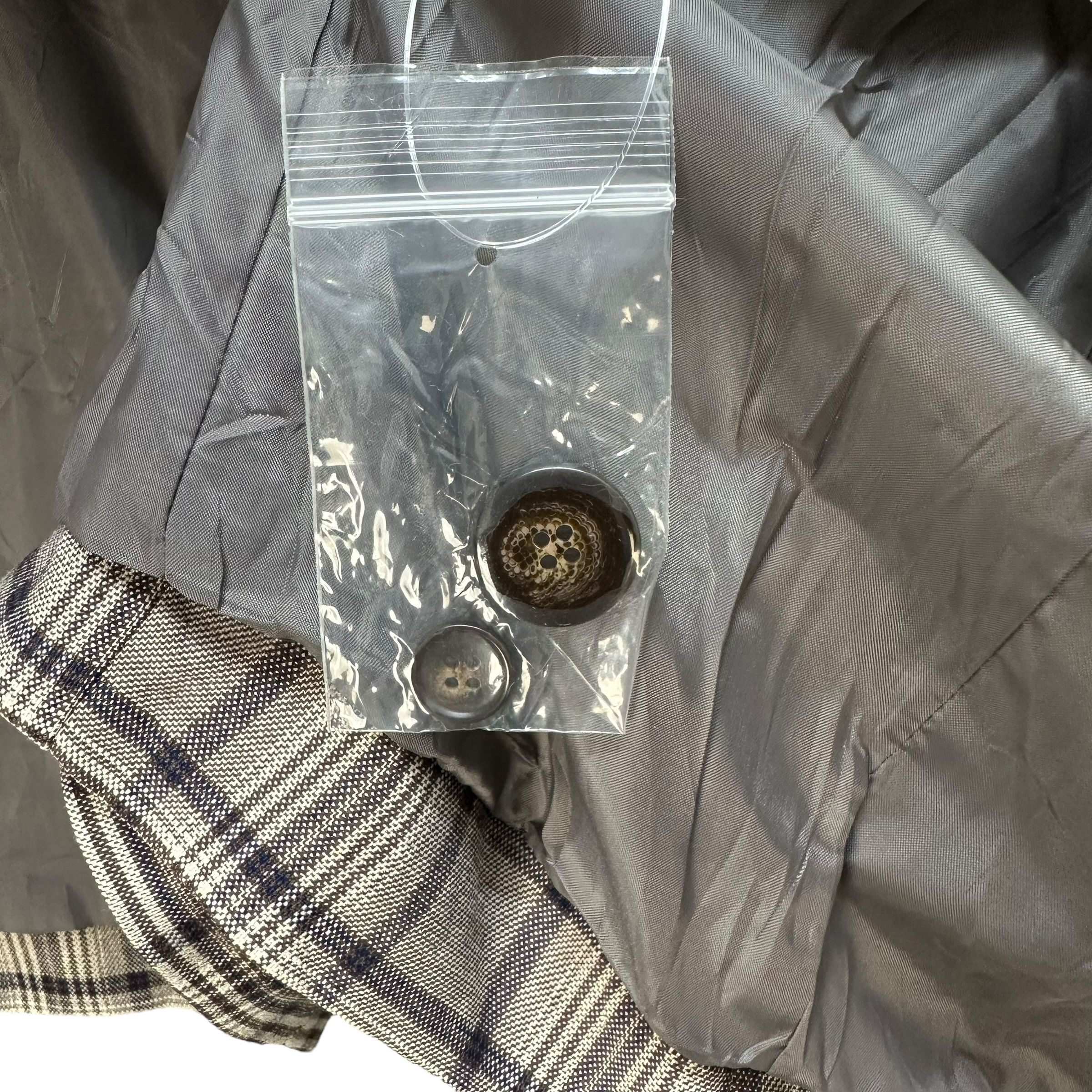 GU GU Double Breasted Tartan Suit Jacket Blazer #A68-1633 Size XL / US 12-14 / IT 48-50 - 8 Thumbnail