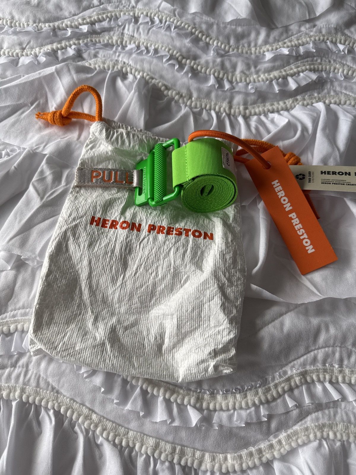 Heron Preston Heron Preston “Tape Belt” AKA Roller-Coaster Belt Size ONE SIZE - 2 Thumbnail