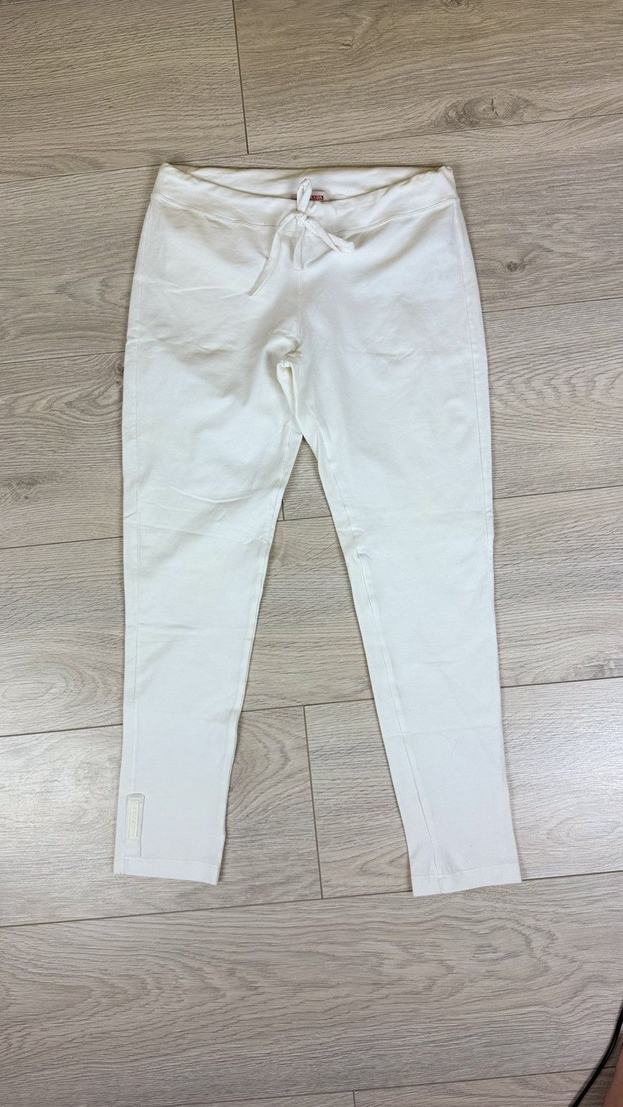Prada Prada White Tab Leggins Size 26" / US 2 / IT 38 - 2 Thumbnail