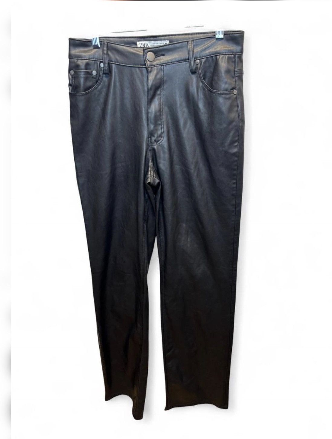 Zara Zara black leather pants Size 6 #leatherpants #biker tall Size 28" / US 6 / IT 42 - 1 Thumbnail