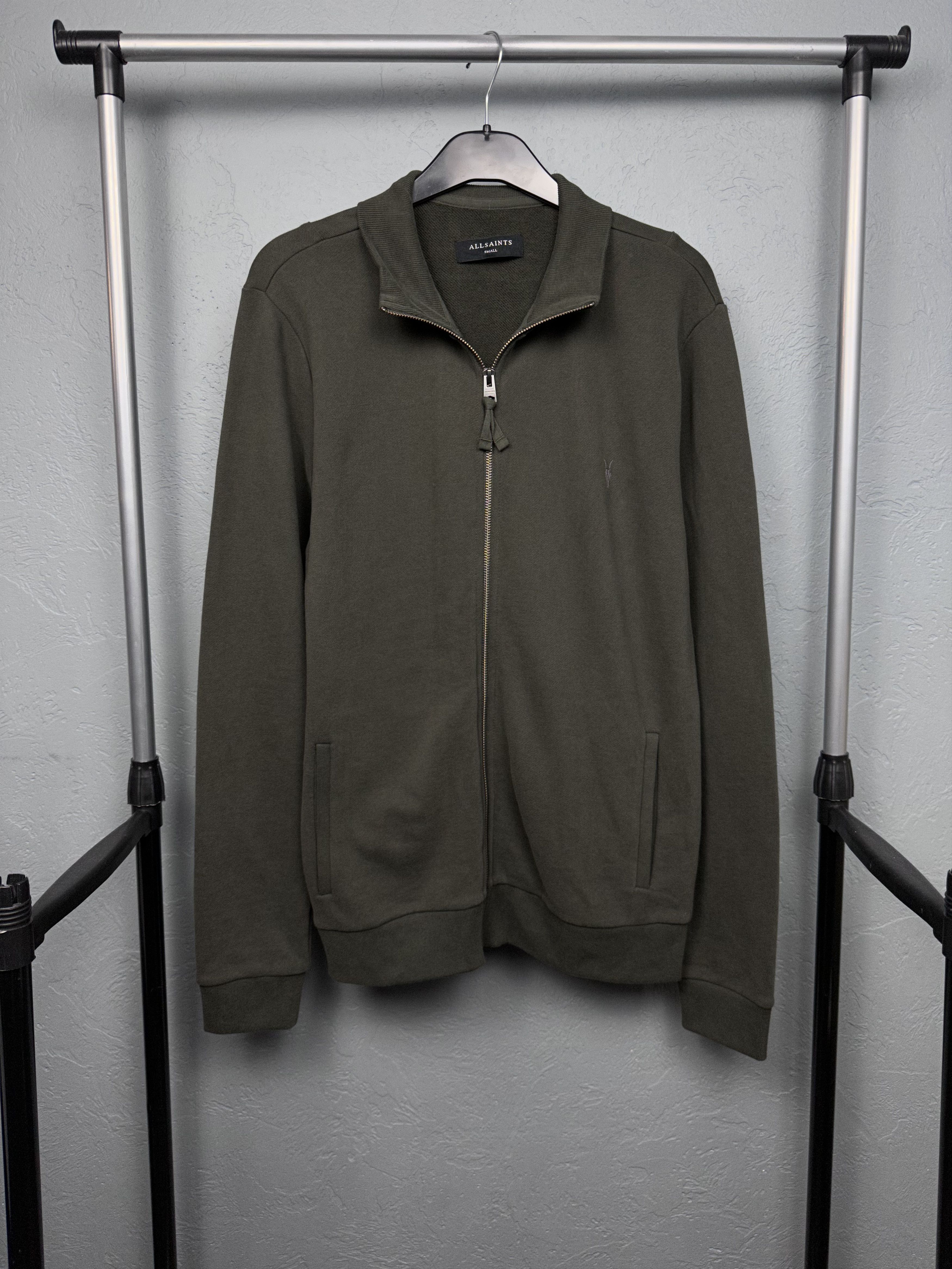 Allsaints Allsaints Mens Raven Funnel Zip Sweatshirt Size US S / EU 44-46 / 1 - 1 Thumbnail