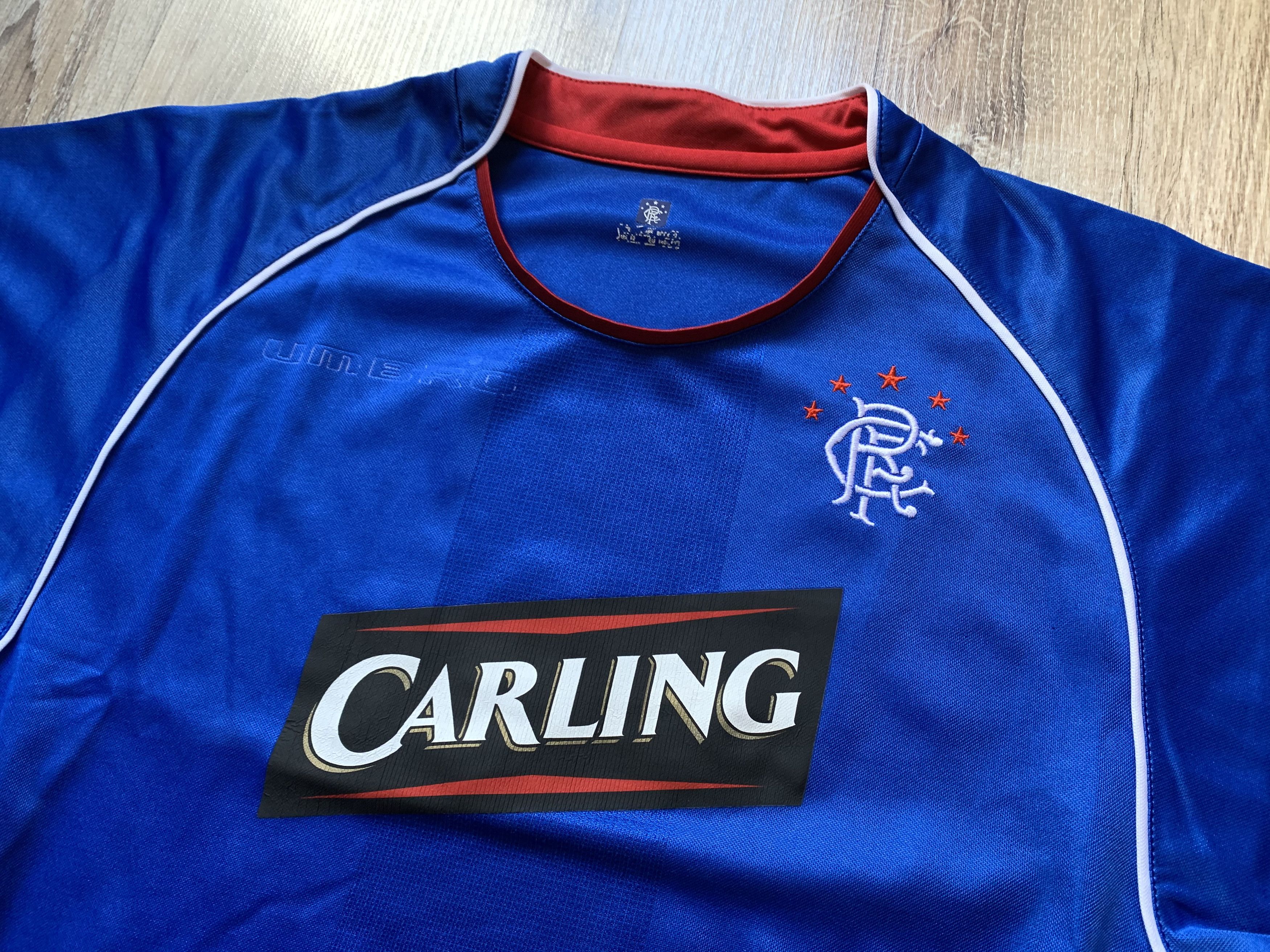 Umbro × Vintage Vintage Umbro Rangers Home Football Shirt Youth 2005-2006 Size US XXS / EU 40 - 3 Thumbnail