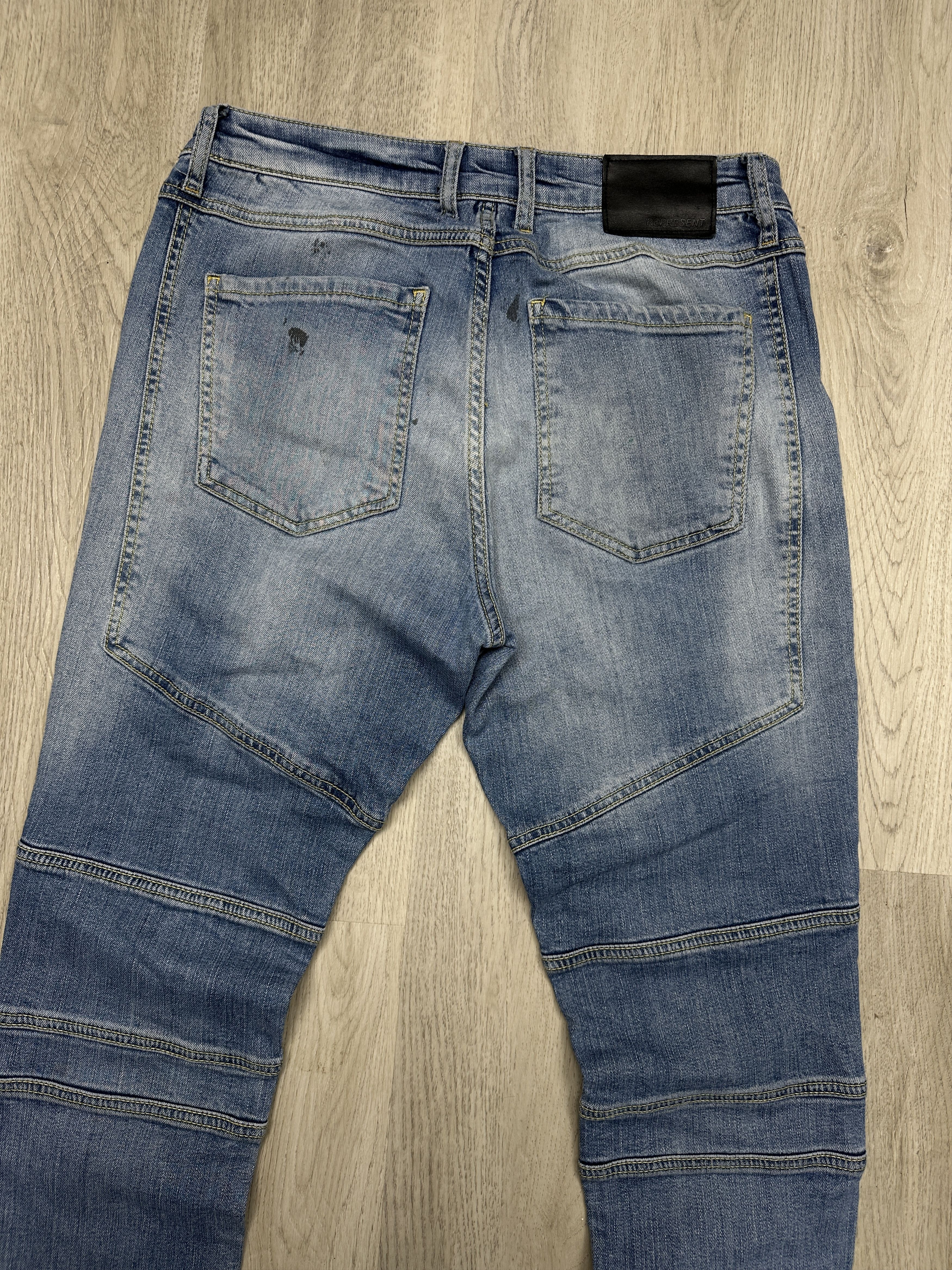 Represent Clo. Represent Mens Biker Denim Pants Jeans Size US 32 / EU 48 - 7 Thumbnail