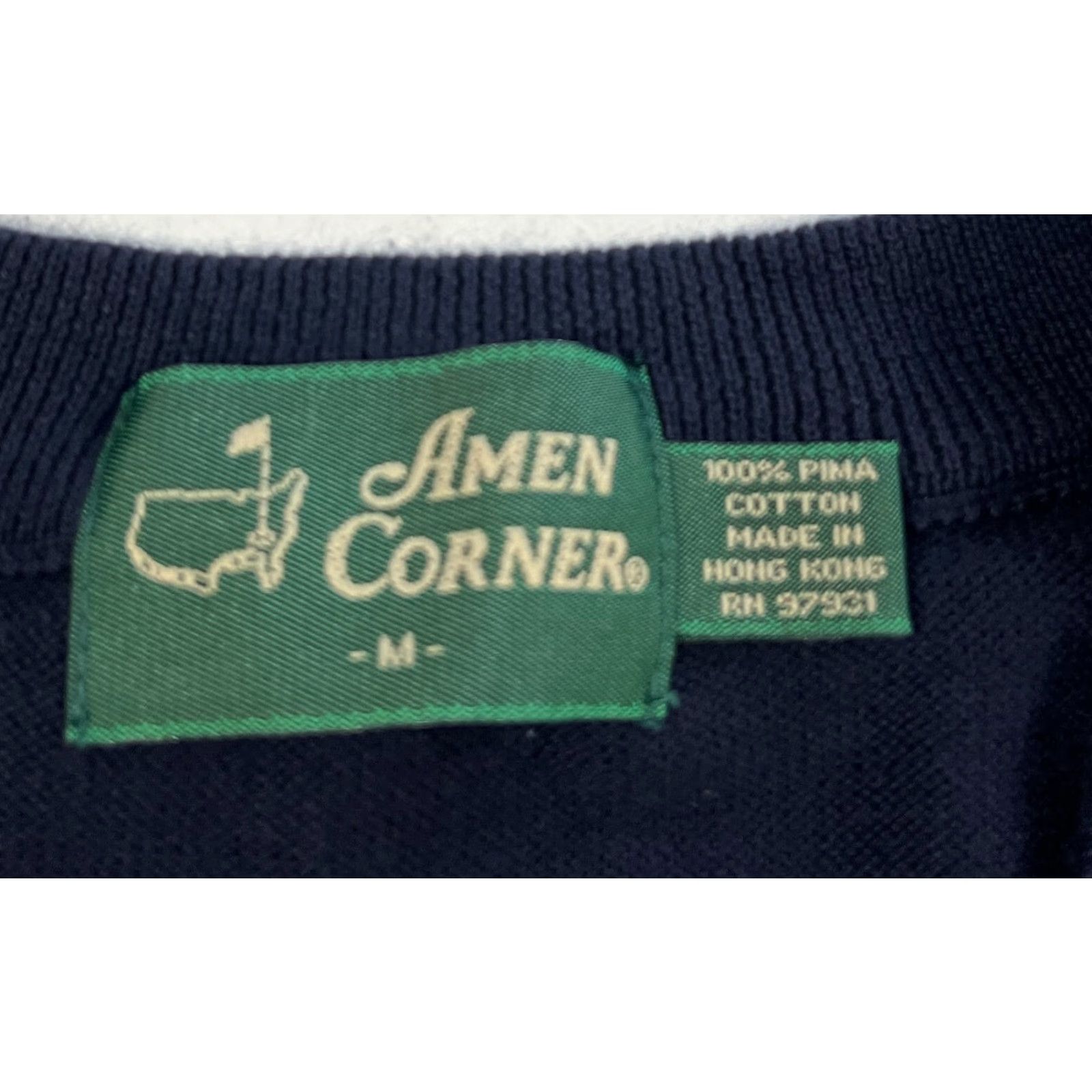 Vintage VINTAGE Men's Augusta National Golf Club Knit Sweater Vest Pima Cotton Sz M Size US M / EU 48-50 / 2 - 5 Thumbnail