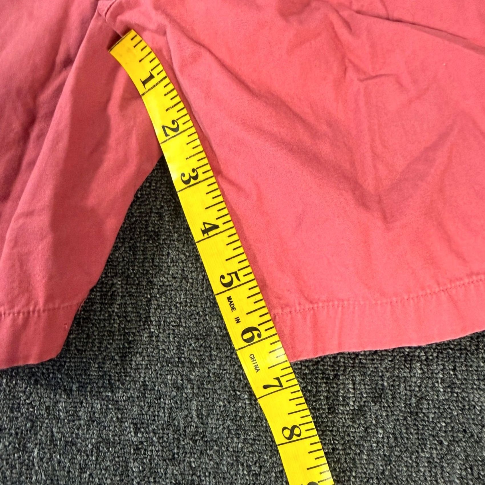 J.Crew VINTAGE J.CREW Tripper Coastal Preppy Beach Salmon 7" Short Men Large Red/Chino Mens Regular A-Grade Size US 33 - 5 Thumbnail