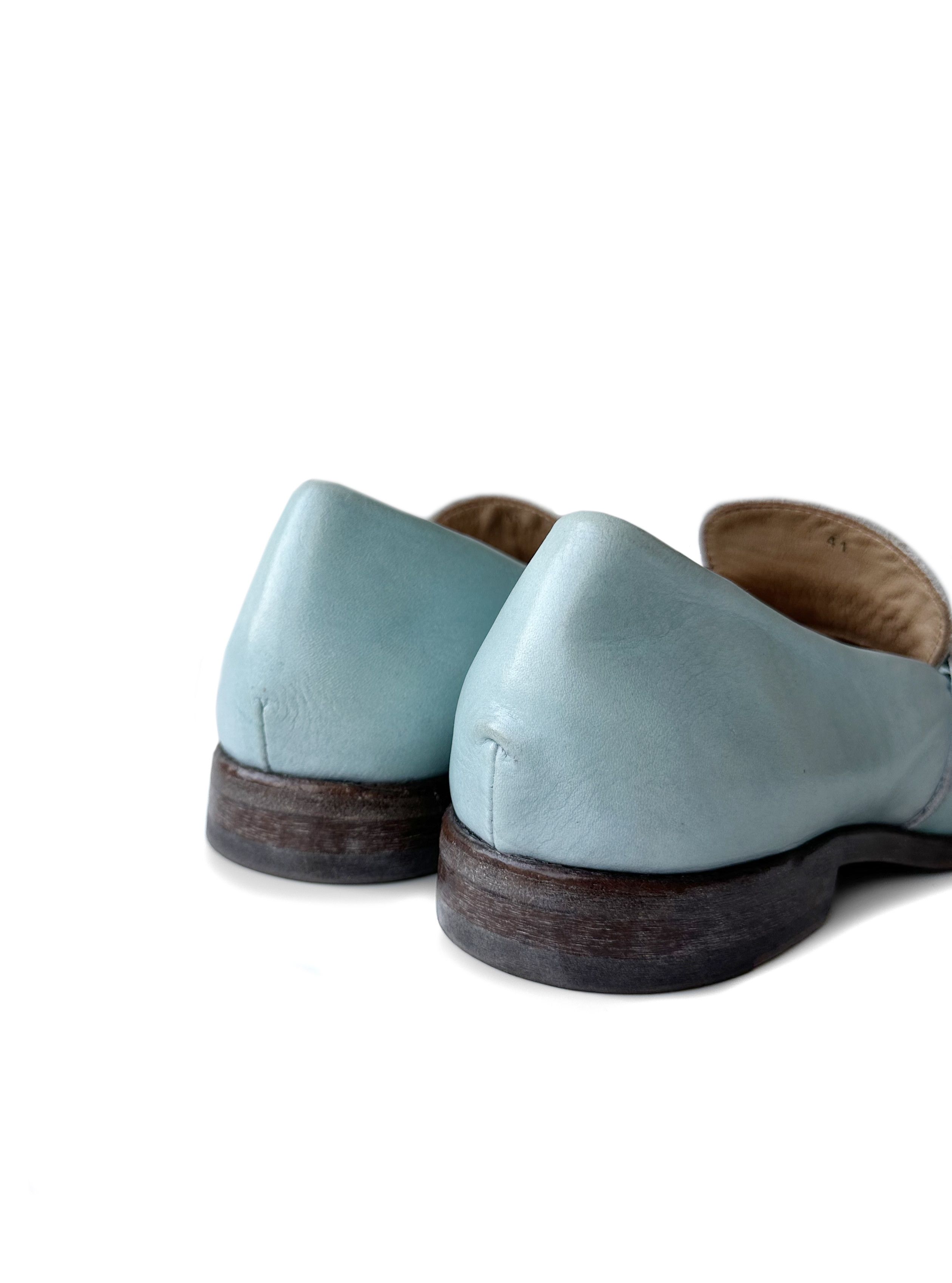 MoMA MOMA baby blue leather penny loafers Size US 8 / EU 41 - 5 Thumbnail