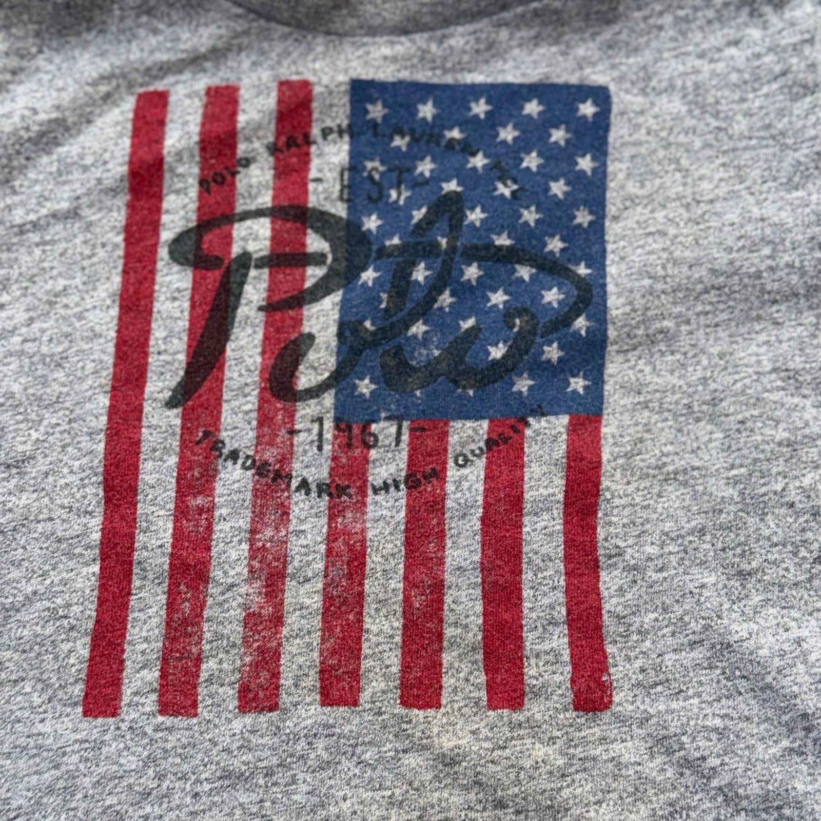 Polo Ralph Lauren Ralph Lauren Baby 9 Month American Flag Graphic T-Shirt Size US XXS / EU 40 - 2 Thumbnail