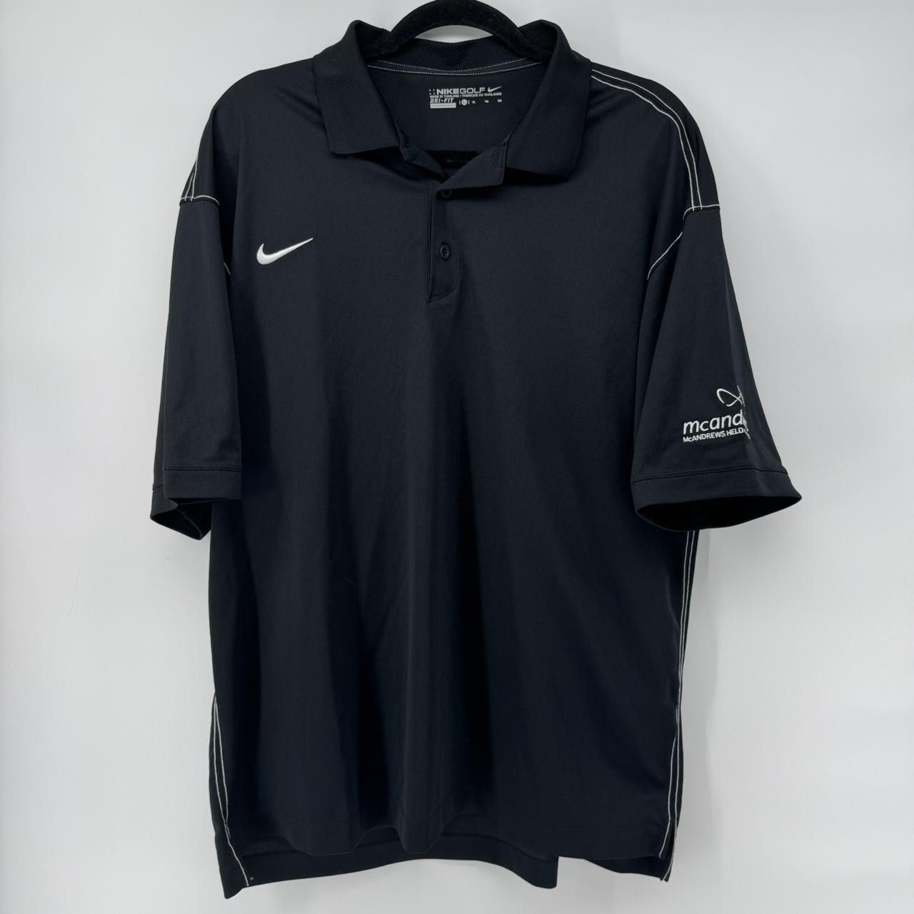 Nike NIKE GOLF BLACK DRI-FIT XL MEN'S POLO SHIRT Size US XL / EU 56 / 4 - 1 Thumbnail