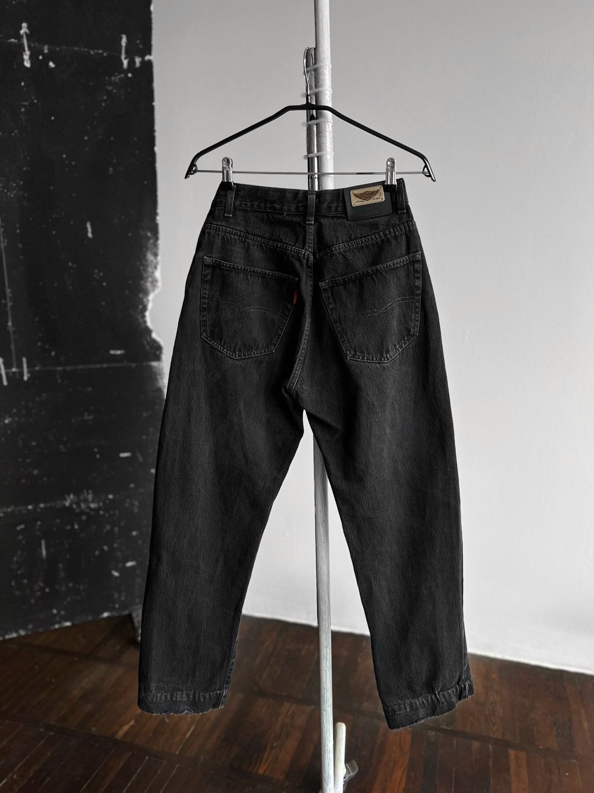 Vintage Crocker Womens Vintage 90s Black Relaxed Fit Y2K Denim Jeans Size 27" / US 4 / IT 40 - 3 Thumbnail