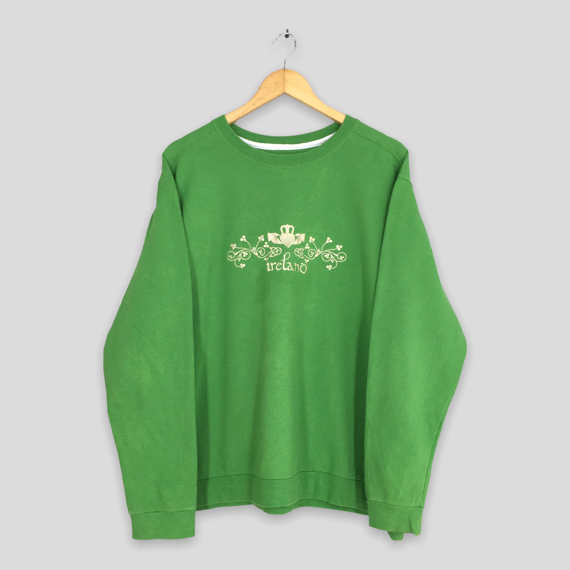 Anvil Vintage Ireland Irish Green Sweatshirts XLarge Size US XL / EU 56 / 4 - 1 Thumbnail