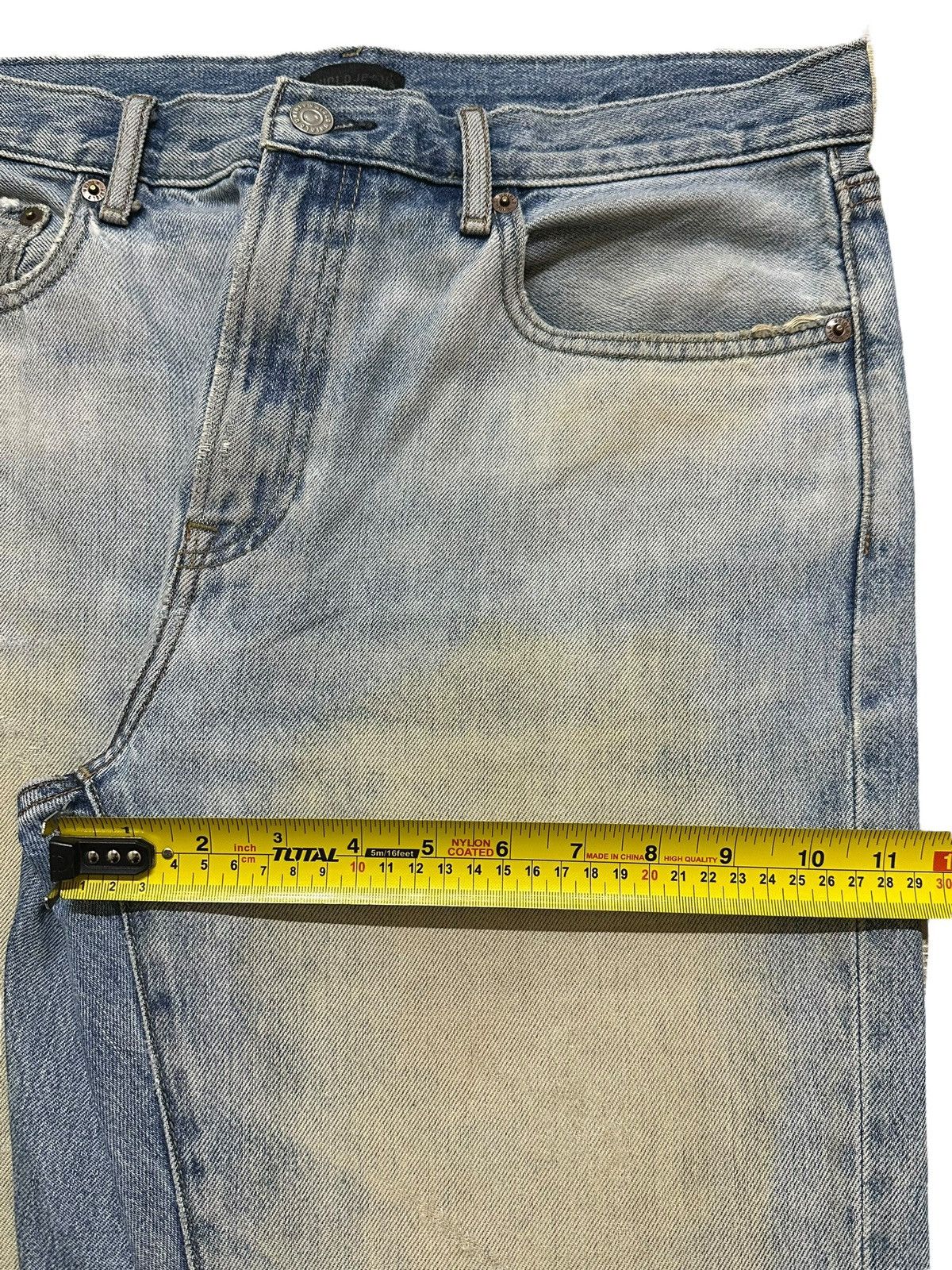 Uniqlo Vintage Japanese Uniqlo Mud Wash Faded Distress Style Loose Size US 32 / EU 48 - 15 Thumbnail