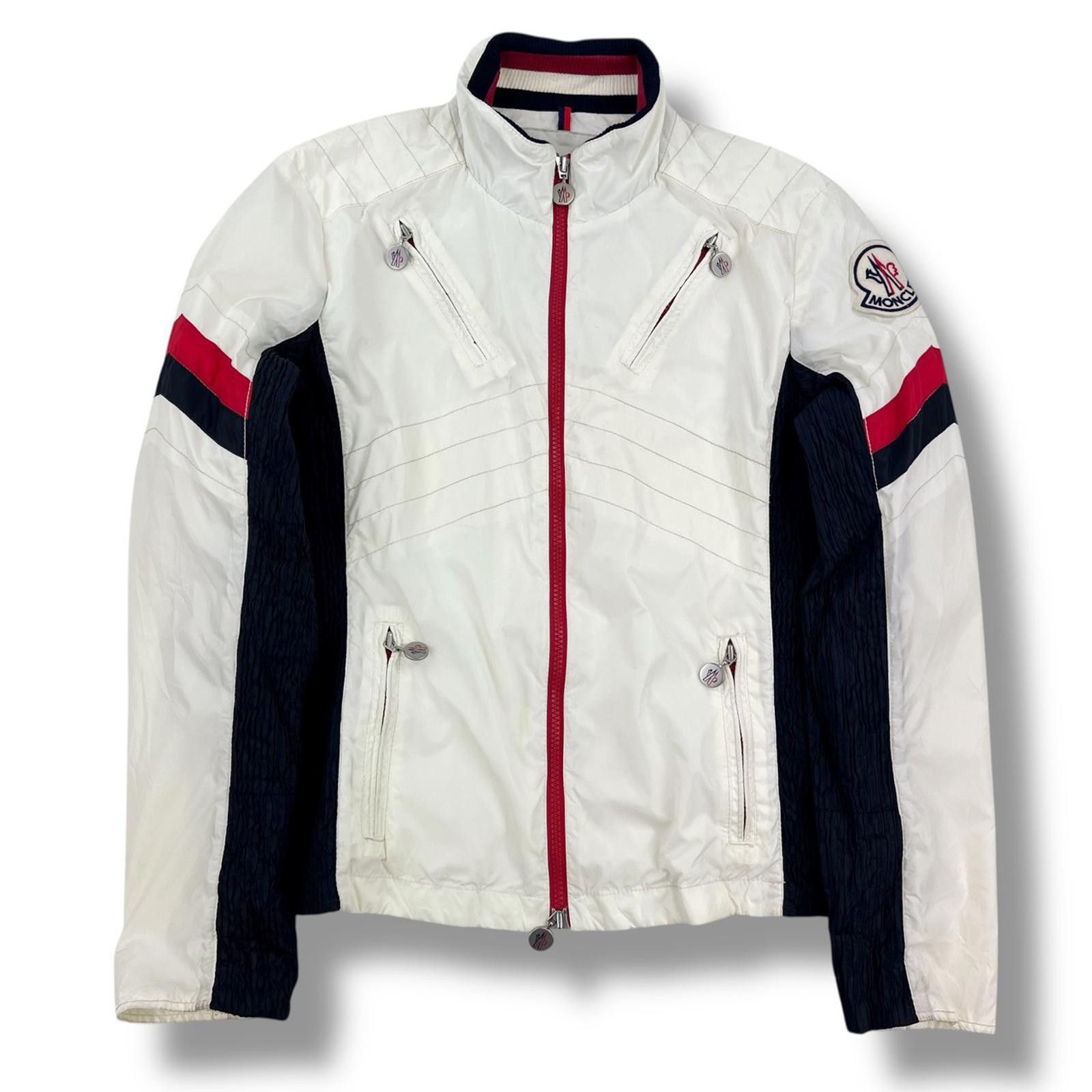 Moncler Moncler Womens White Biker Jacket Size M / US 6-8 / IT 42-44 - 2 Thumbnail