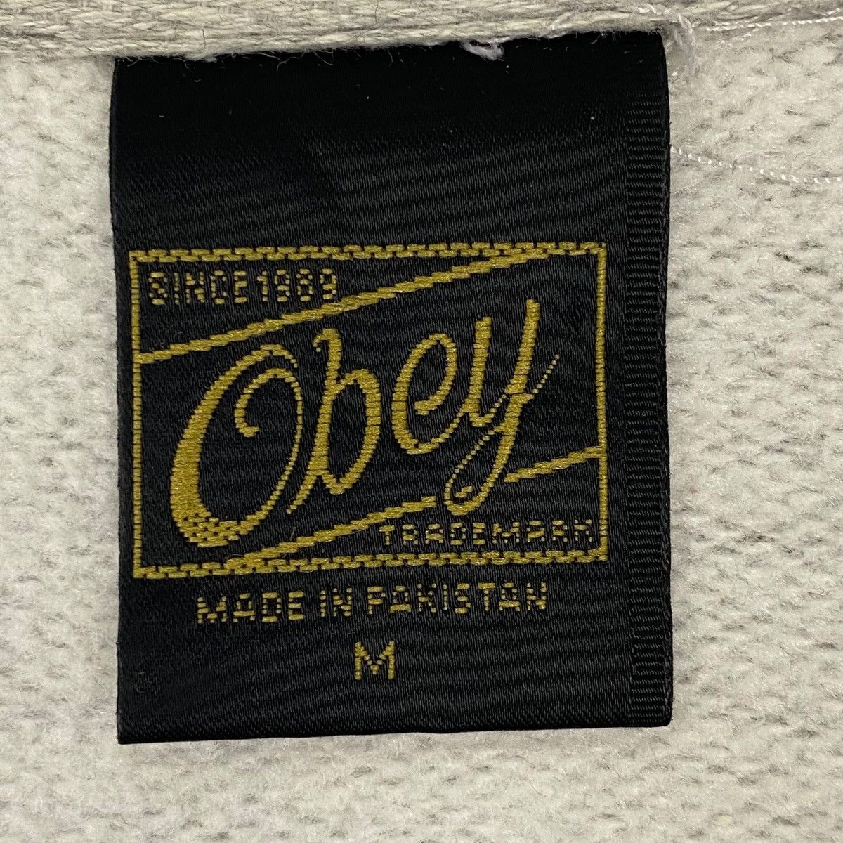 Vintage Vintage Obey Worldwide Sweatshirt Crewneck Beige Women SizeM Size M / US 6-8 / IT 42-44 - 5 Thumbnail