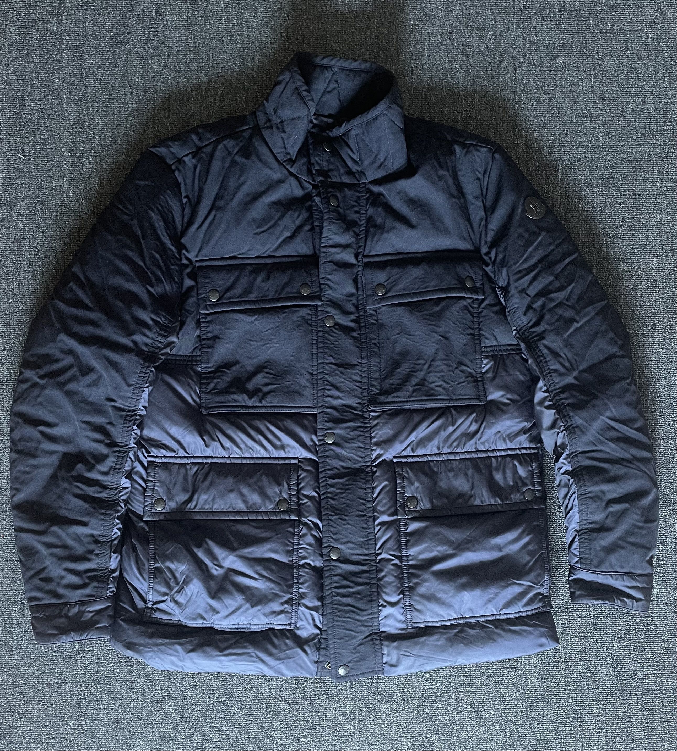 image of Moncler Dark Down Jacket Size 5/xxl in Black, Men's