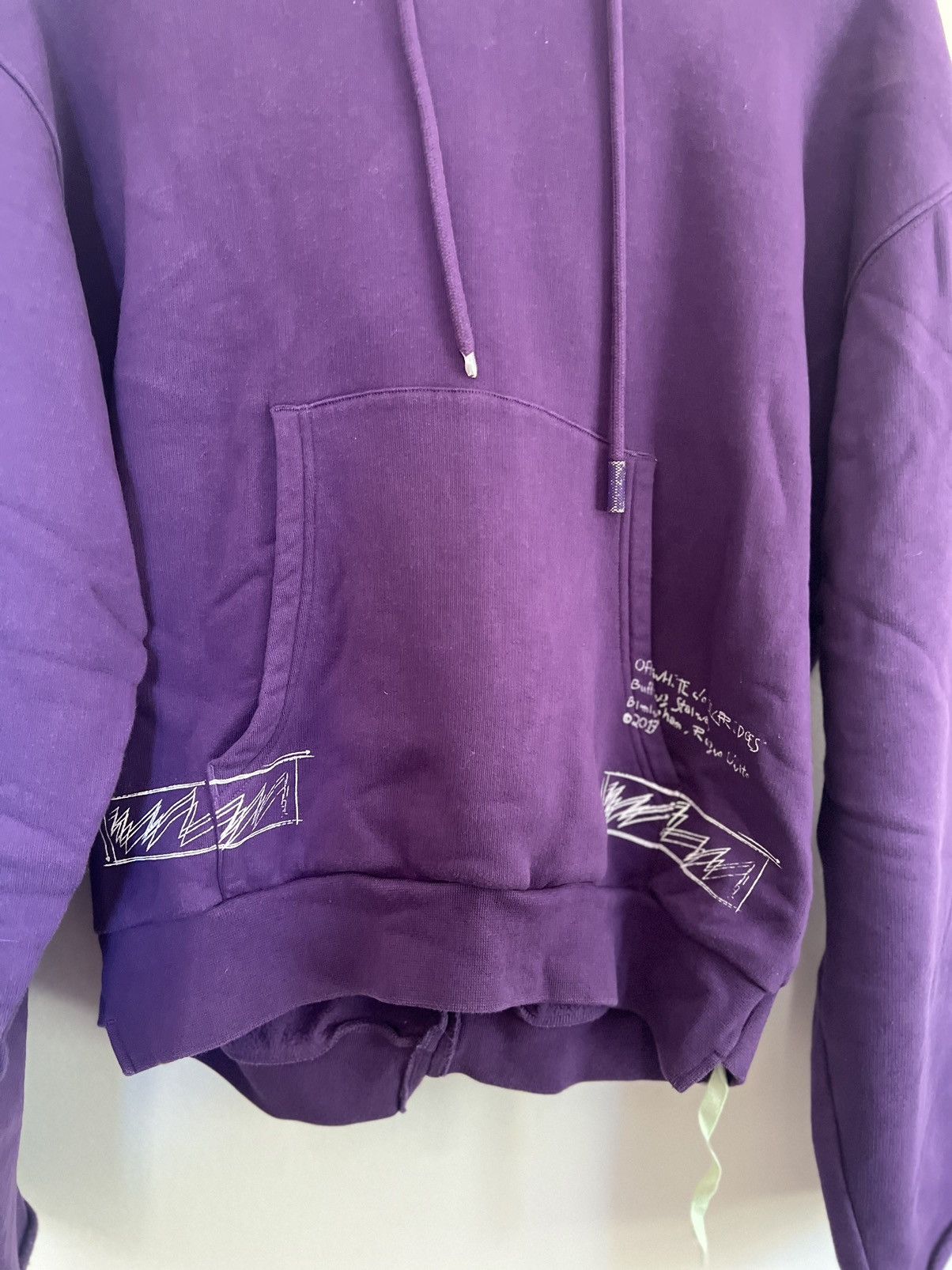 Off-White Off white X selfirdge purple limited hoodie Size US M / EU 48-50 / 2 - 6 Thumbnail