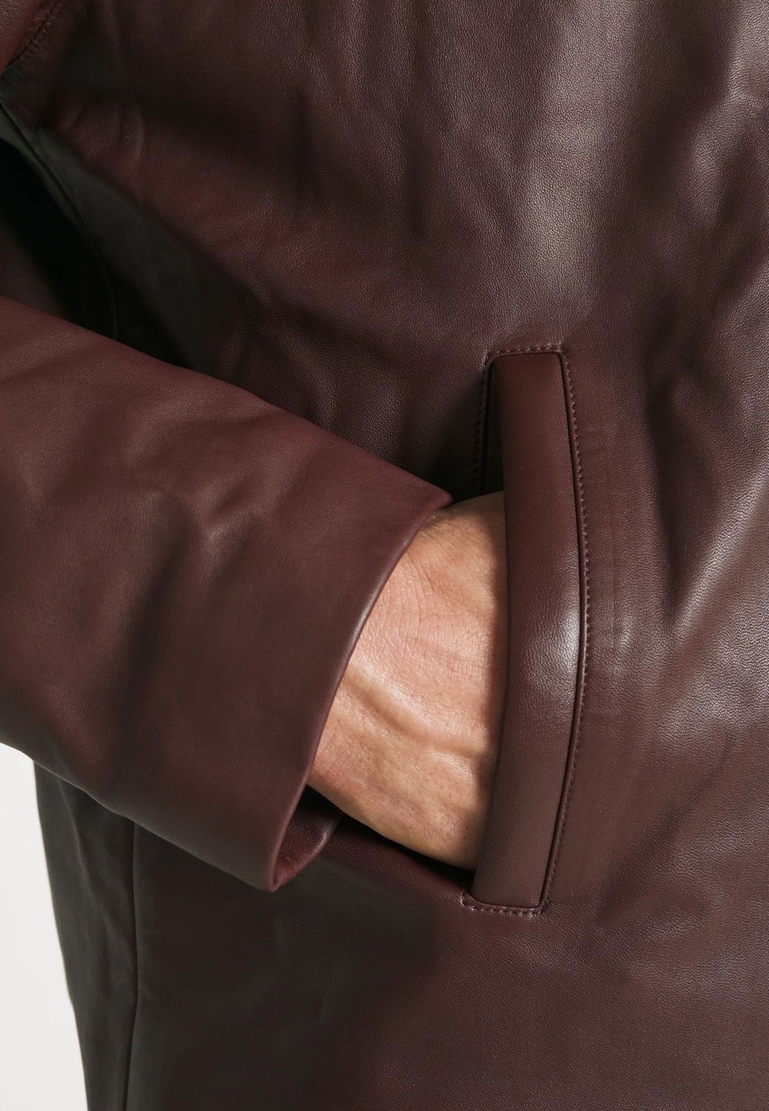Frame !DS! SS23 Frame Burgundy Red Leather Jacket Size US M / EU 48-50 / 2 - 6 Thumbnail