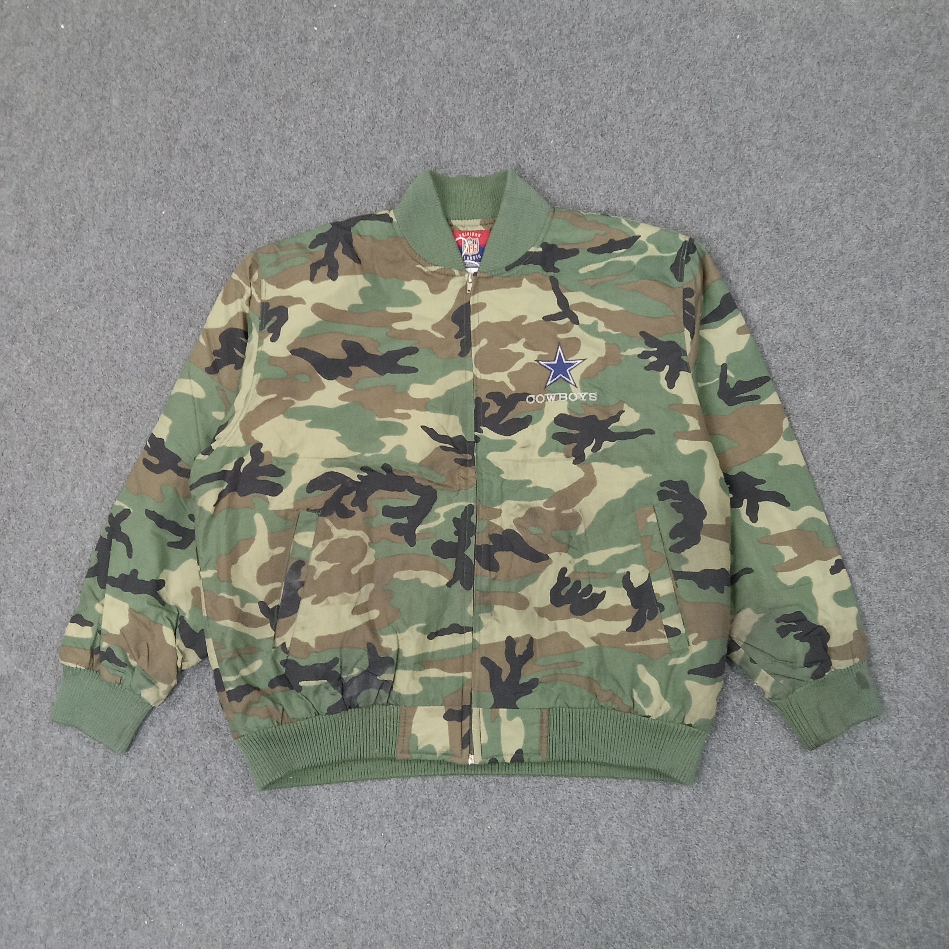 NFL Dallas Cowboys American Football Team Camo Jacket C250N7 Size US XXL / EU 58 / 5 - 3 Thumbnail