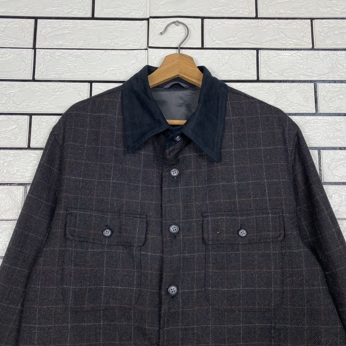 Japanese Brand Vintage Shawl Collar Jacket Tartan Mc Henry Pure Alpaca Wool Size US M / EU 48-50 / 2 - 4 Thumbnail