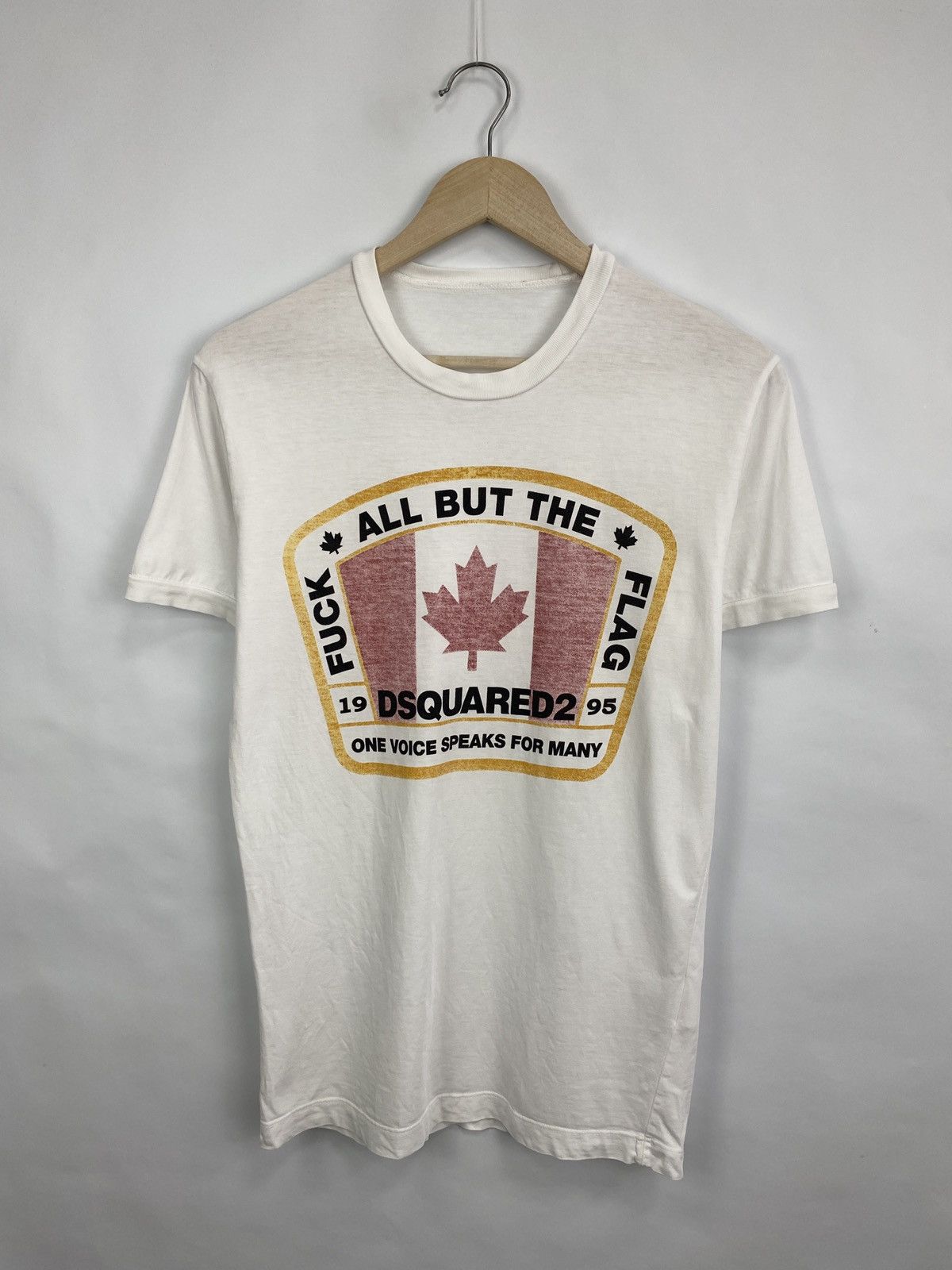 Dsquared2 🇨🇦 Dsquared2 Canada Fuck All But The Flag Y2K T-Shirt Rare Size US S / EU 44-46 / 1 - 3 Thumbnail