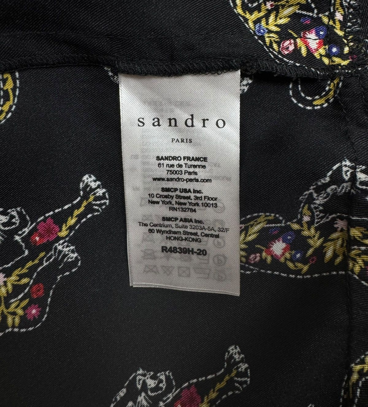 Sandro Sandro Printed Dress Mesh Sleeves size 2 Polyester Size M / US 6-8 / IT 42-44 - 19 Thumbnail