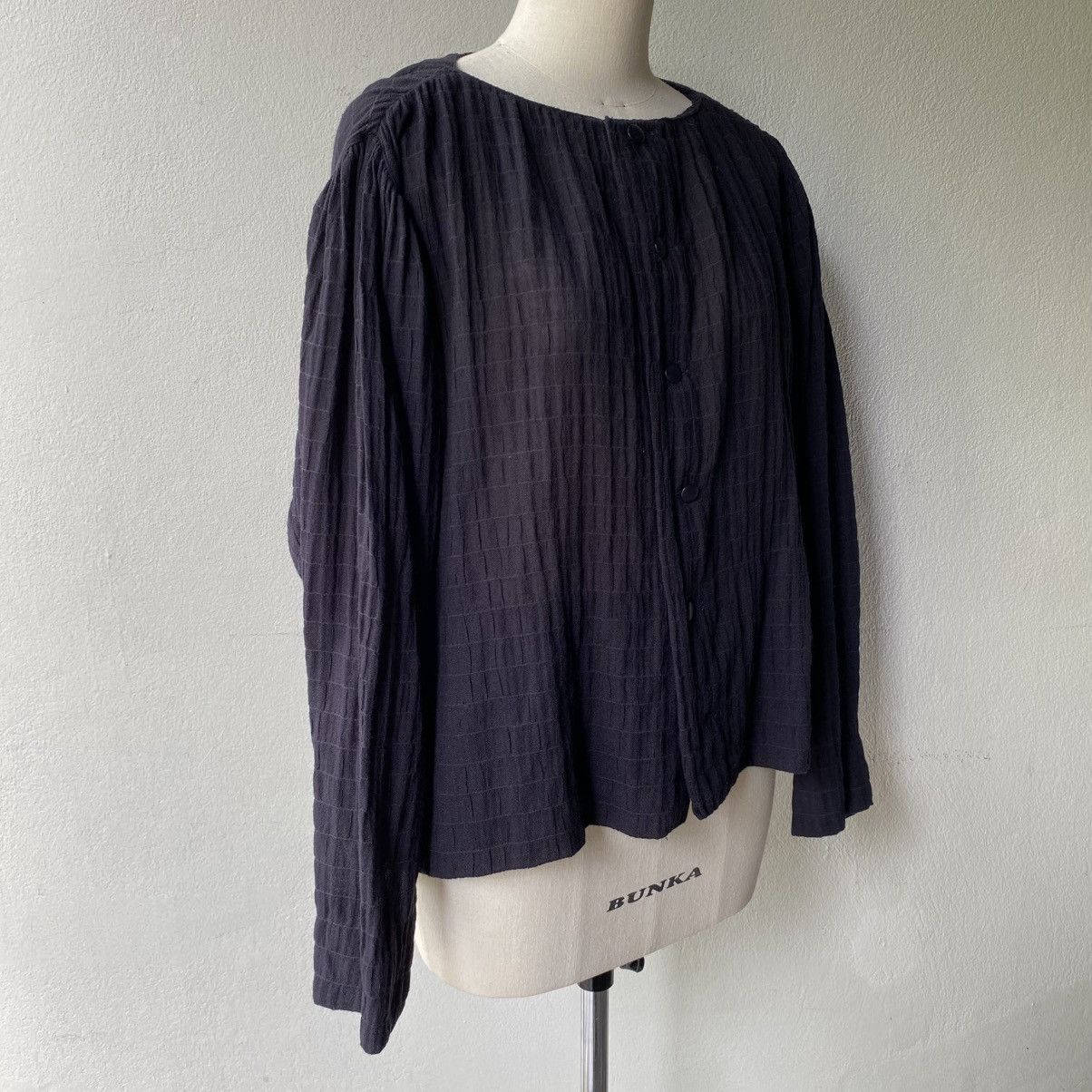 Dior Christian Dior Purple Ruched Button-Up Blouse Size M / US 6-8 / IT 42-44 - 15 Thumbnail