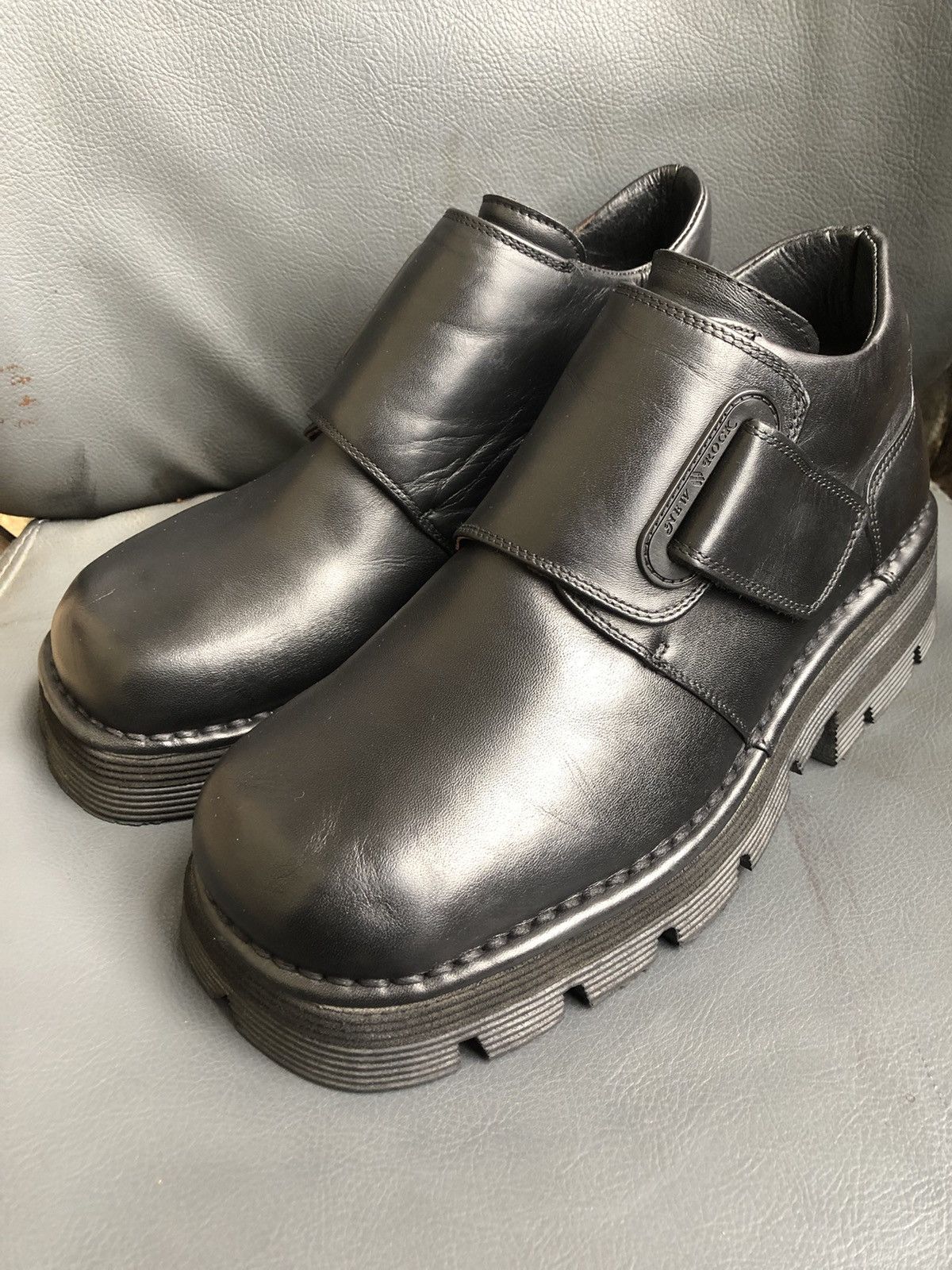 New Rock New Rock Black Leather Women’s Shoes Size 39 Made In 🇪🇸 Size US 8.5 / IT 38.5 - 3 Thumbnail