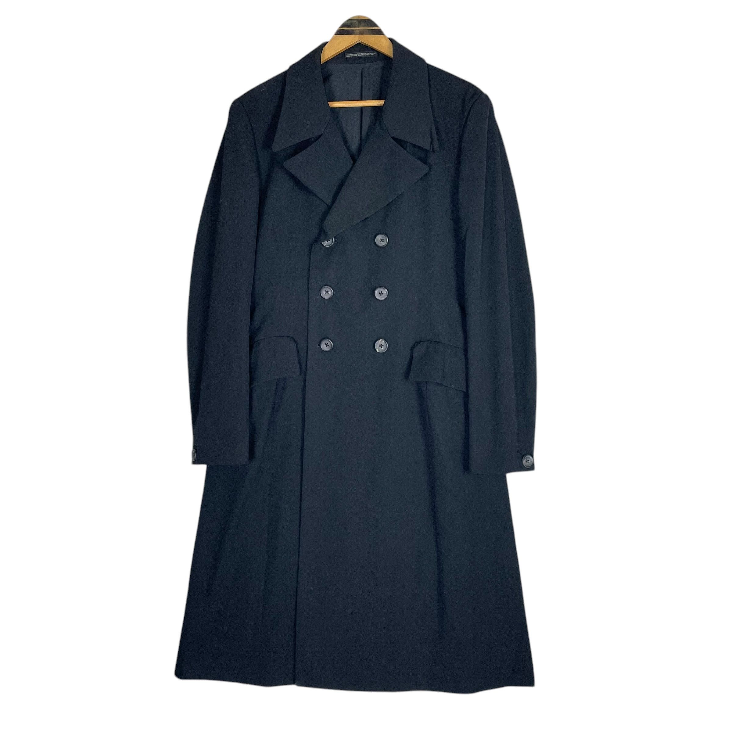 Yohji Yamamoto Yohji Yamamoto Pour Homme A/W 2011 Double Breasted Coat Size US S / EU 44-46 / 1 - 3 Thumbnail