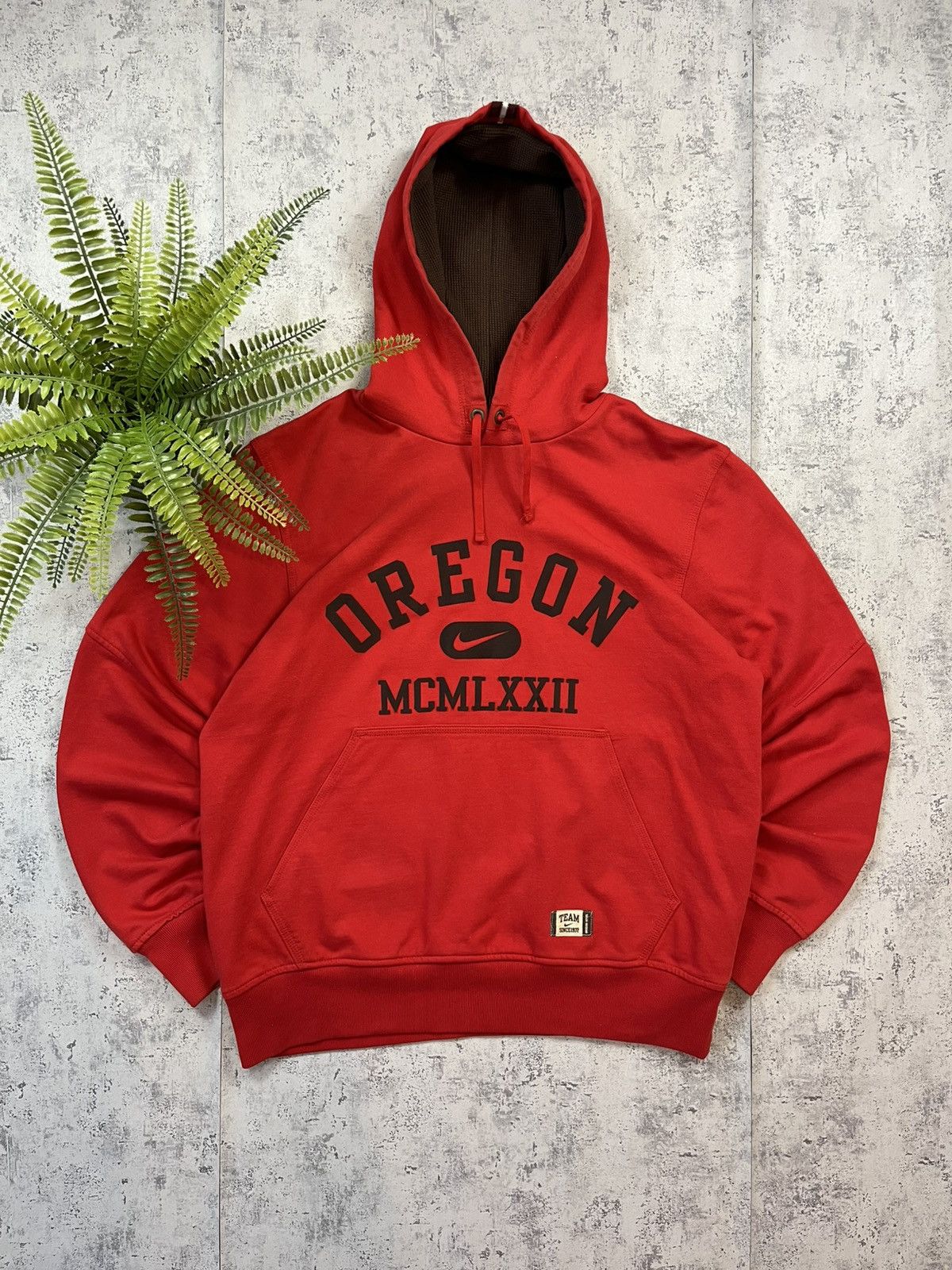 Nike × Vintage 90’s NIKE TEAM OREGON RETRO BIG LOGO HOODIE SWOOSH SPELLOUT Size US M / EU 48-50 / 2 - 1 Thumbnail