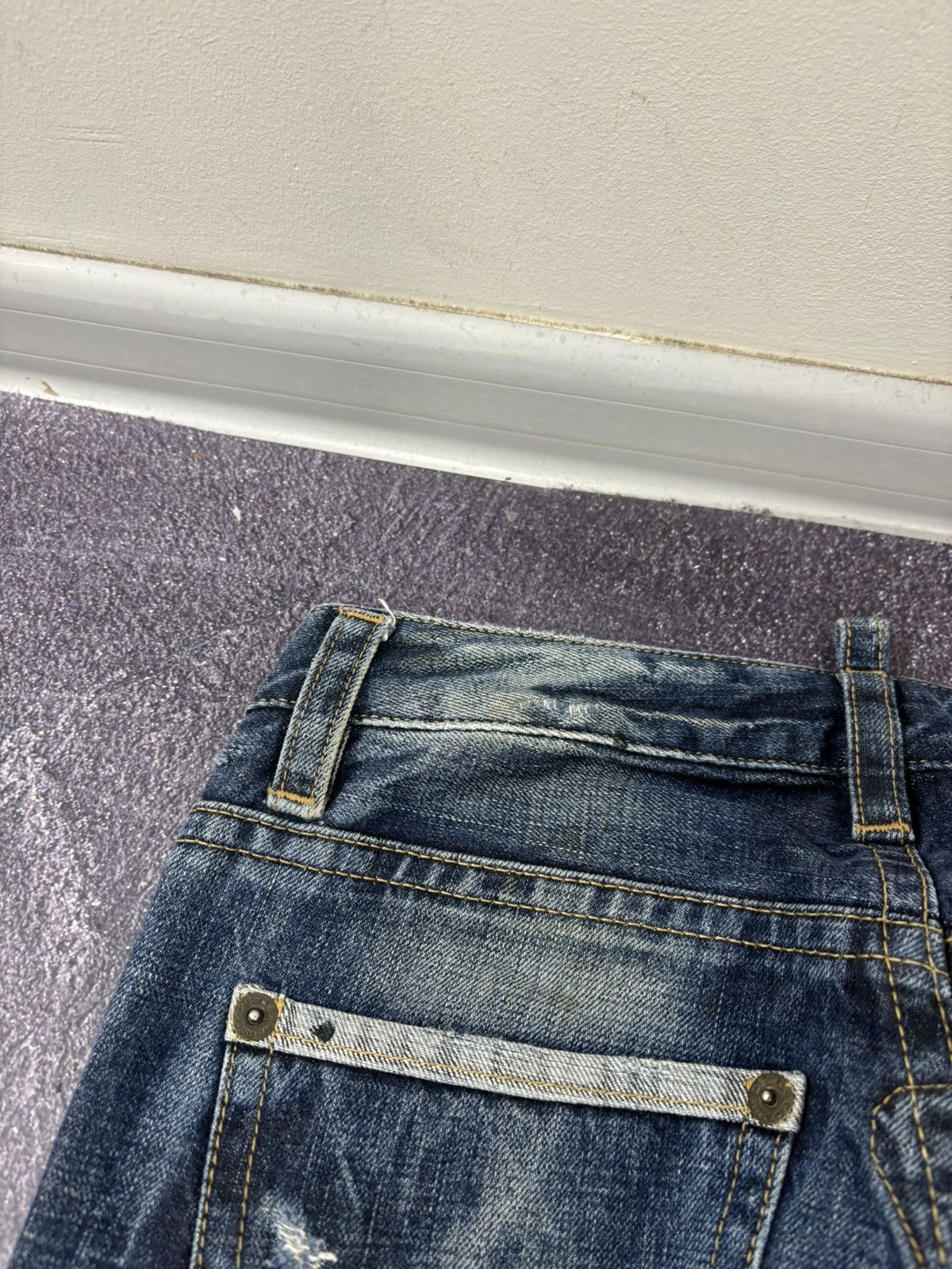 Dsquared2 Dsquared2 Women’s Faded Blue Painted Ripped Denim Jeans Size 27" / US 4 / IT 40 - 18 Thumbnail