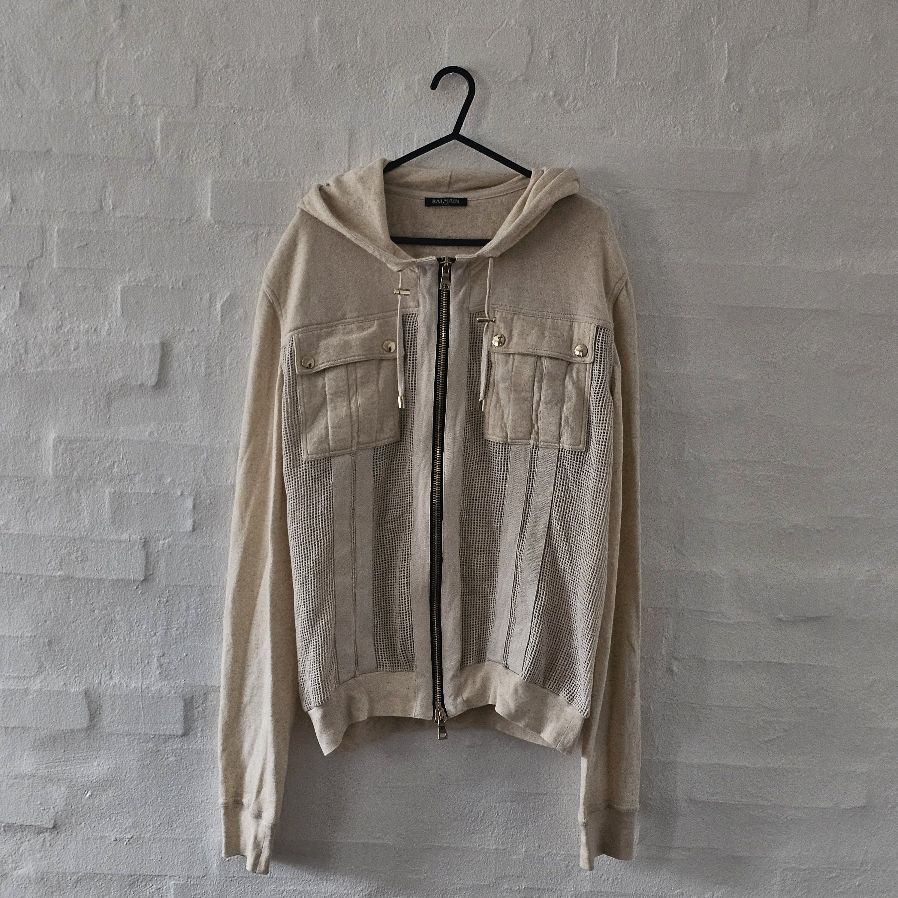 Balmain Balmain ss16 rare zip hoodie Size US L / EU 52-54 / 3 - 1 Thumbnail