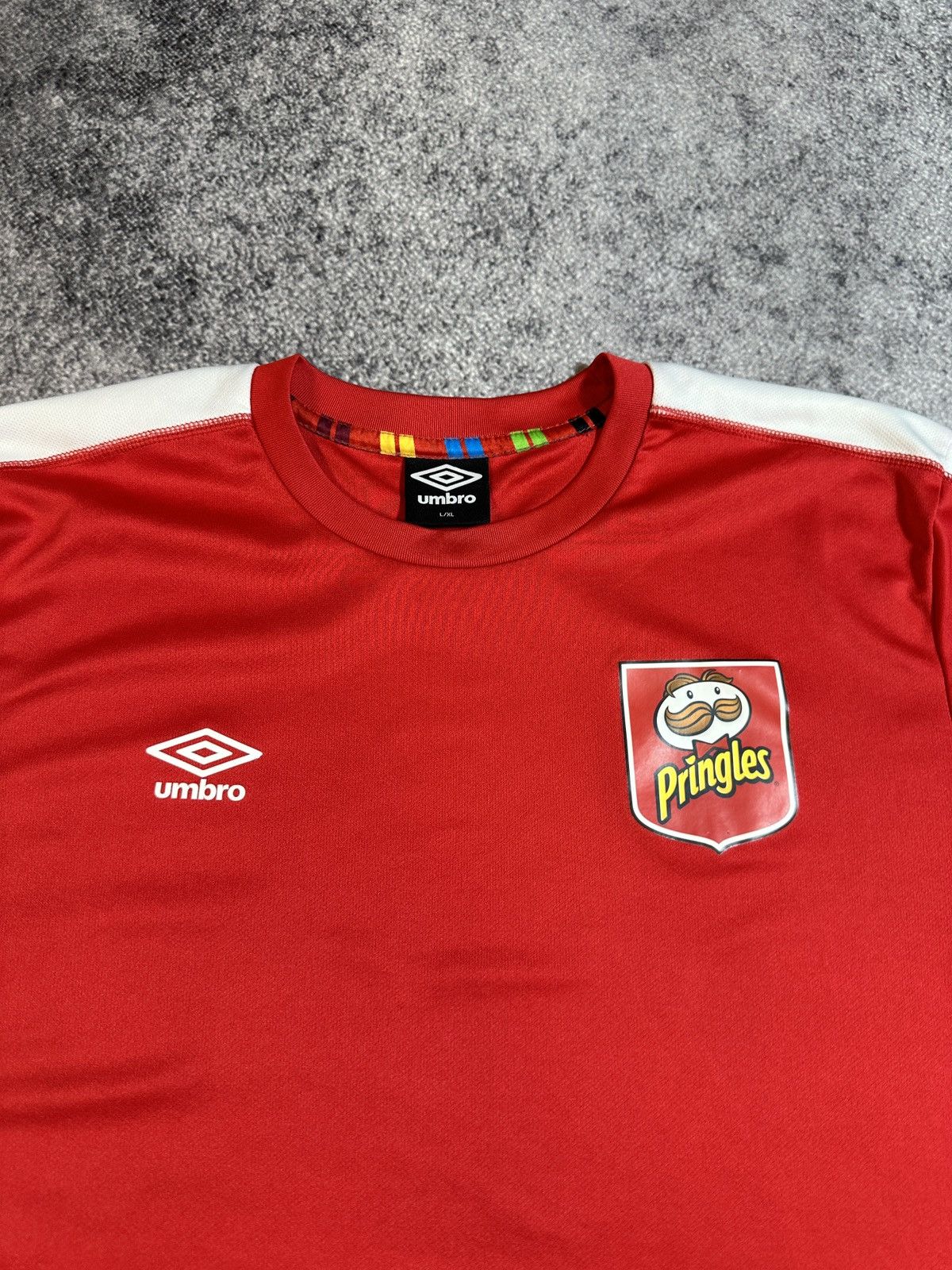 Umbro Umbro Pringels Soccer Jersey Blokecore Style Rare L Casual Size US L / EU 52-54 / 3 - 2 Thumbnail