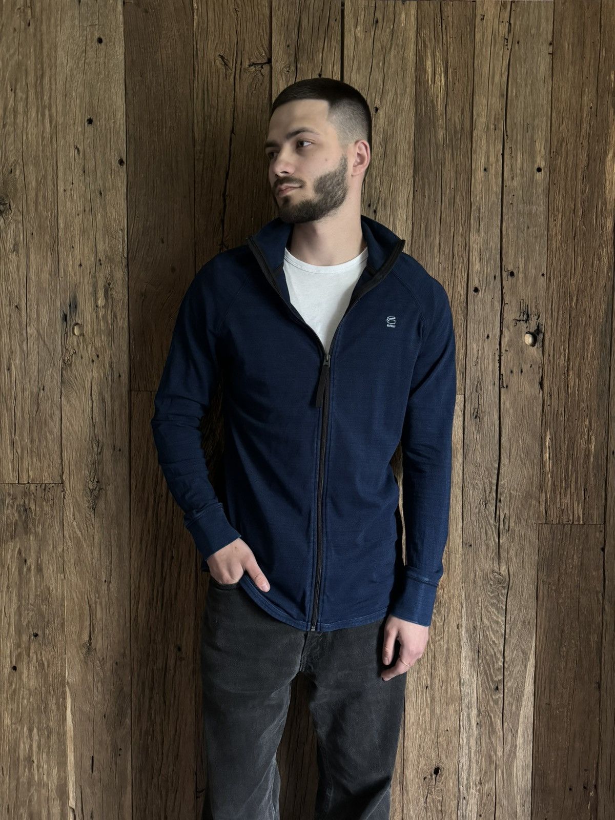 G-Star G-Star RAW Jirgi Zip Navy Long Sleeve Size US L / EU 52-54 / 3 - 1 Thumbnail